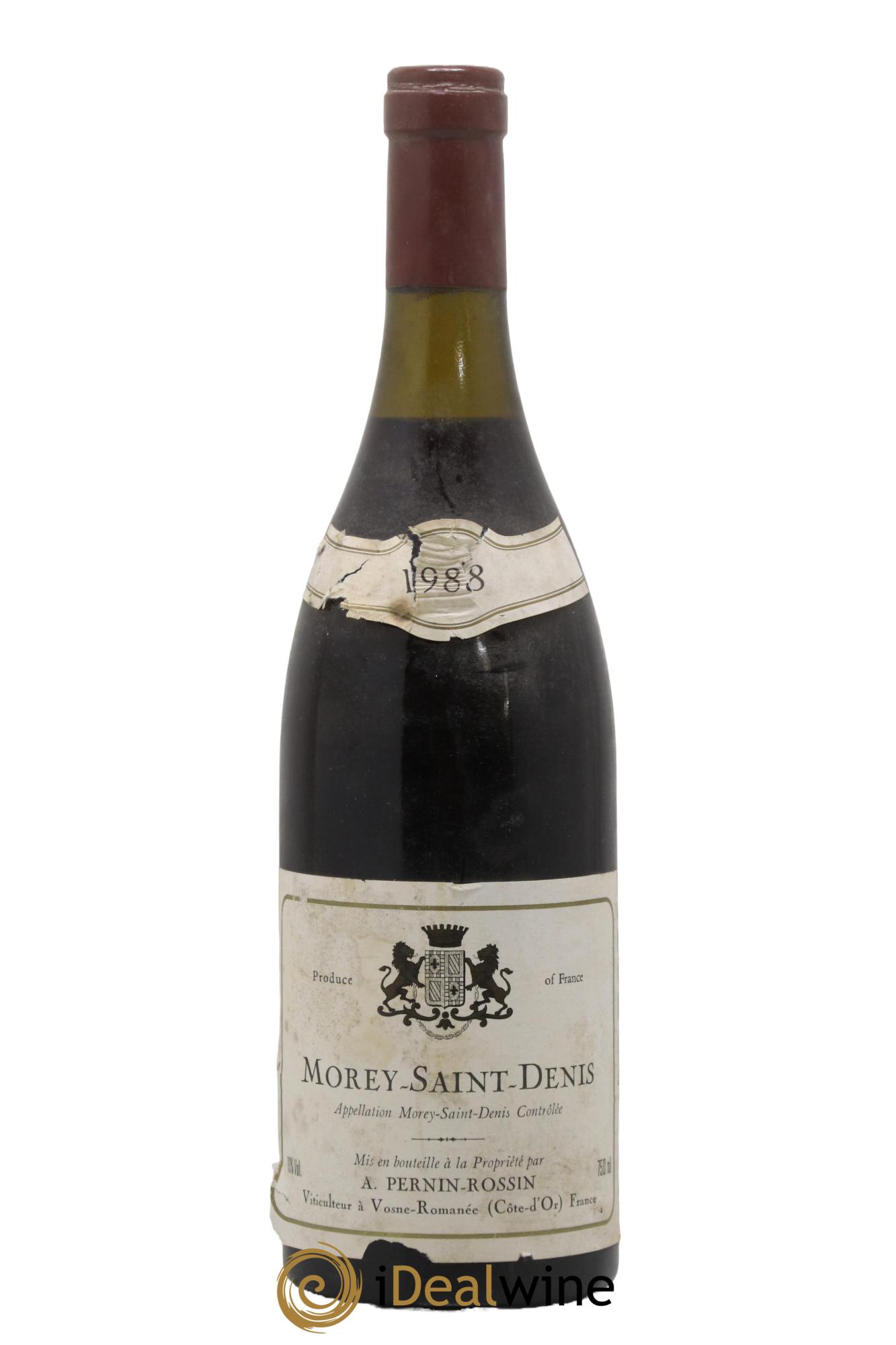 Morey-Saint-Denis Domaine Pernin Rossin 1988 - Lot de 1 bouteille - 0