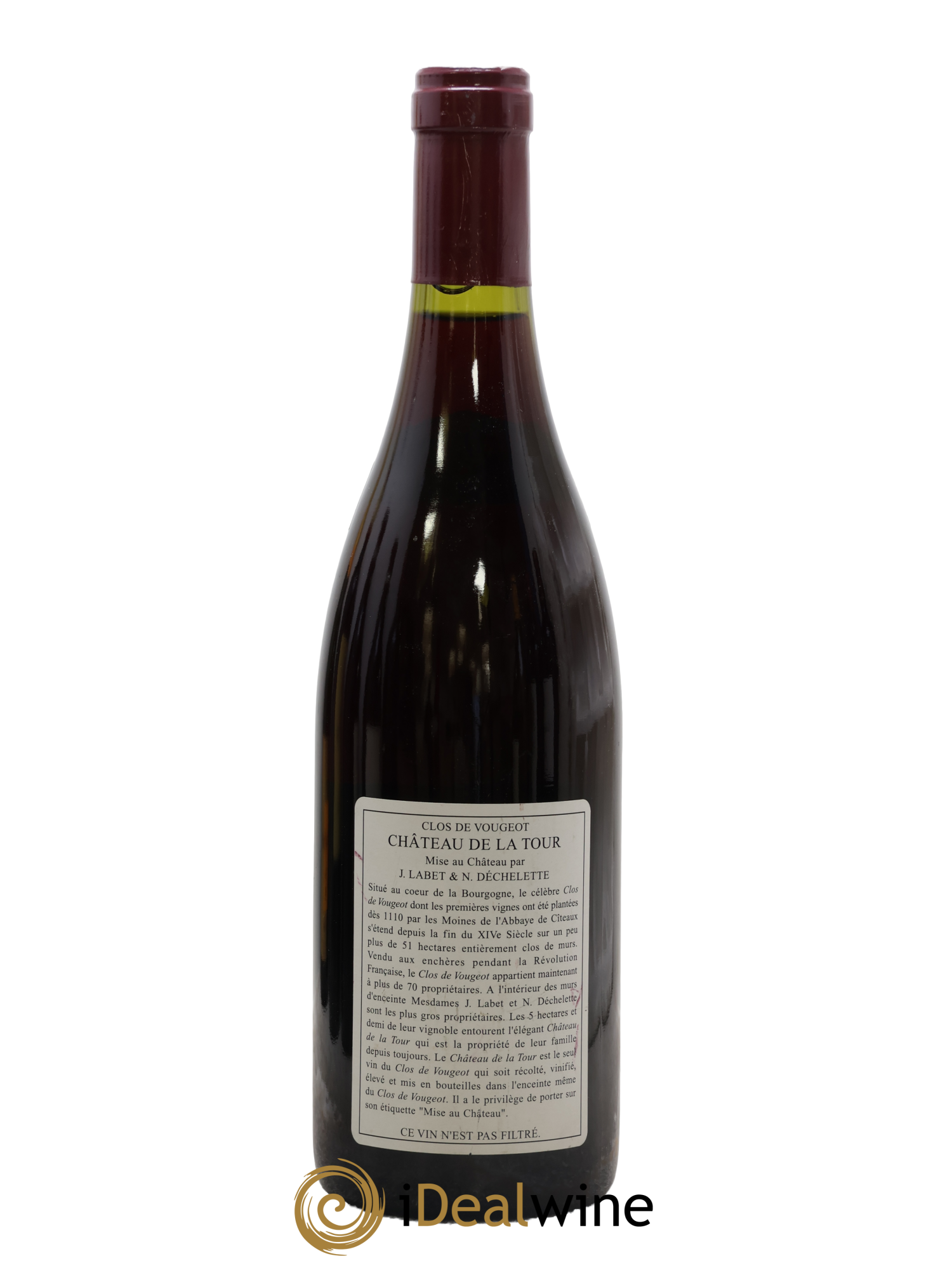 Clos de Vougeot Grand Cru Vieilles Vignes Château de La Tour 2000 - Posten von 1 Flasche - 1