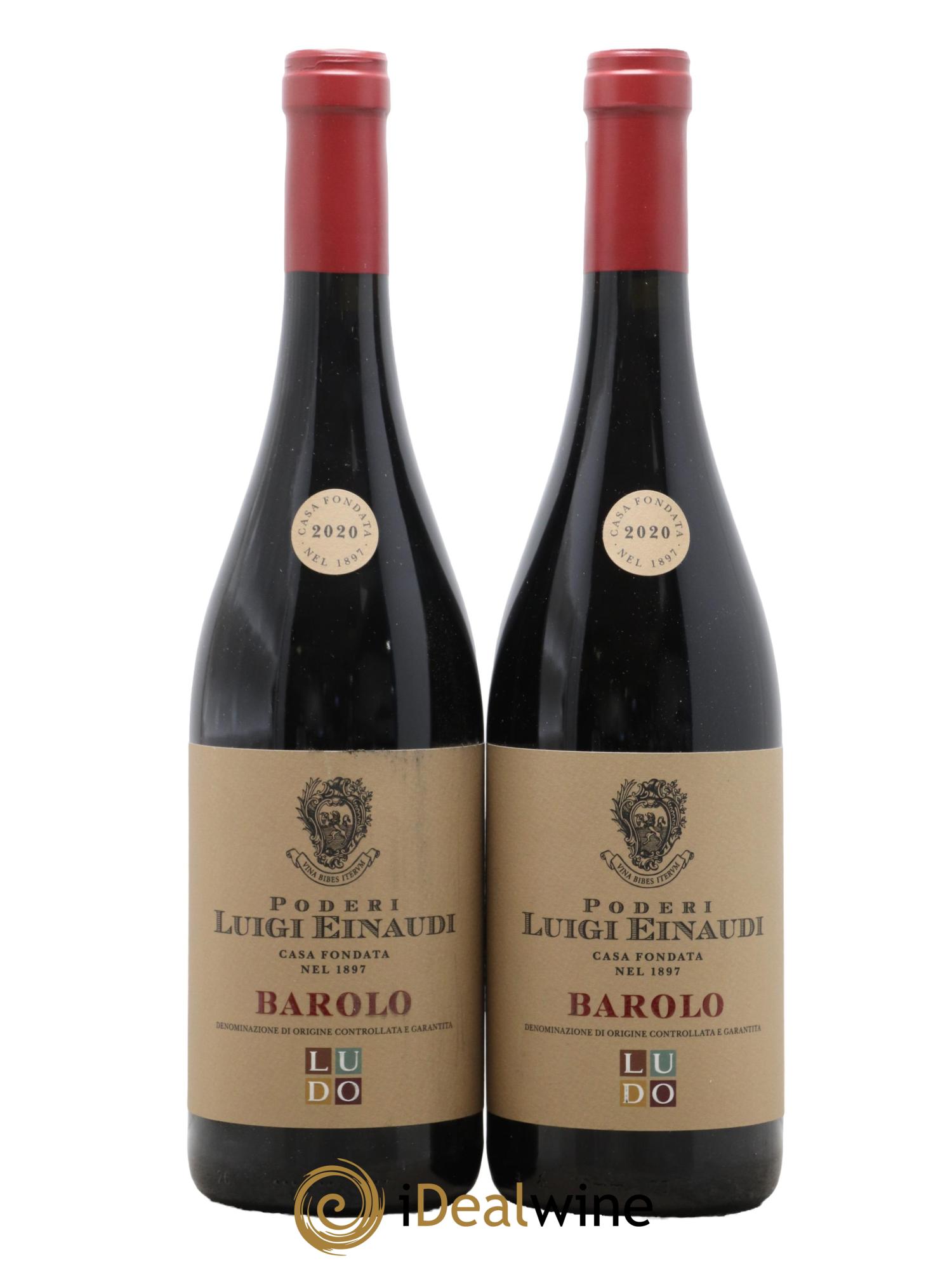 Barolo Ludo Einaudi 2020 - Lot de 2 bouteilles - 0