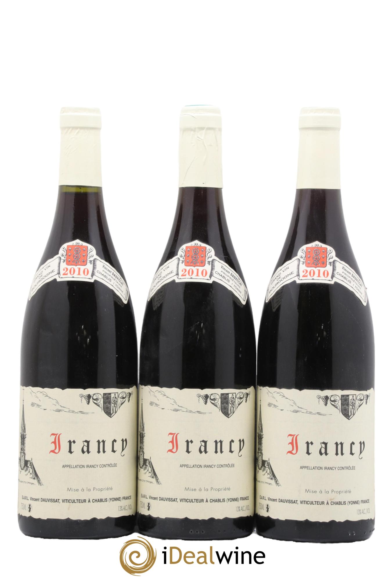 Irancy Vincent Dauvissat (Domaine) 2010 - Lotto di 3 bottiglie - 0