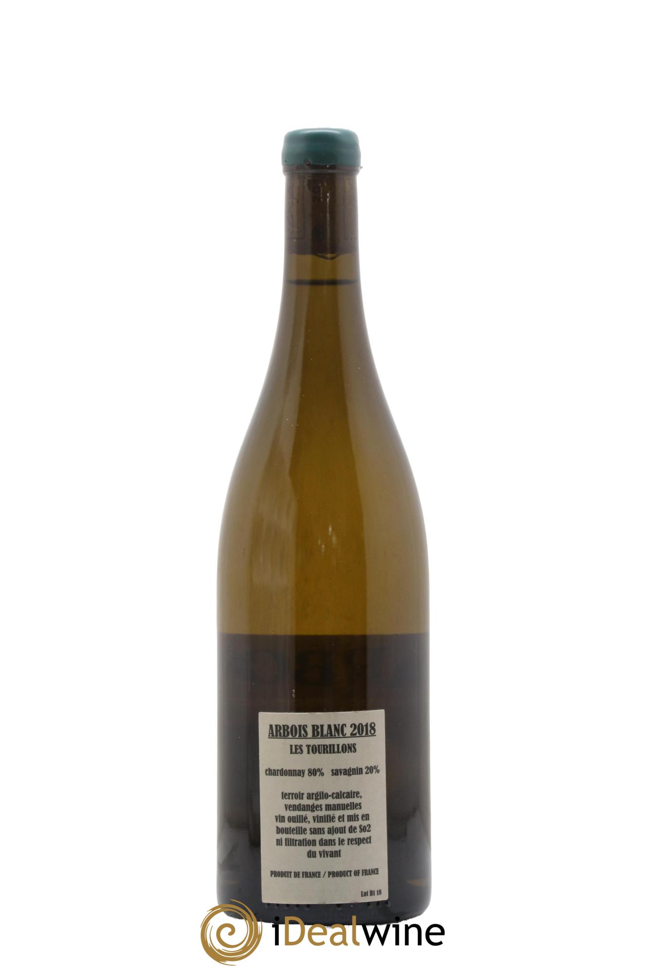 Arbois Chardonnay Savagnin Les Tourillons Adeline Houillon & Renaud Bruyère 2018 - Lot de 1 bouteille - 1