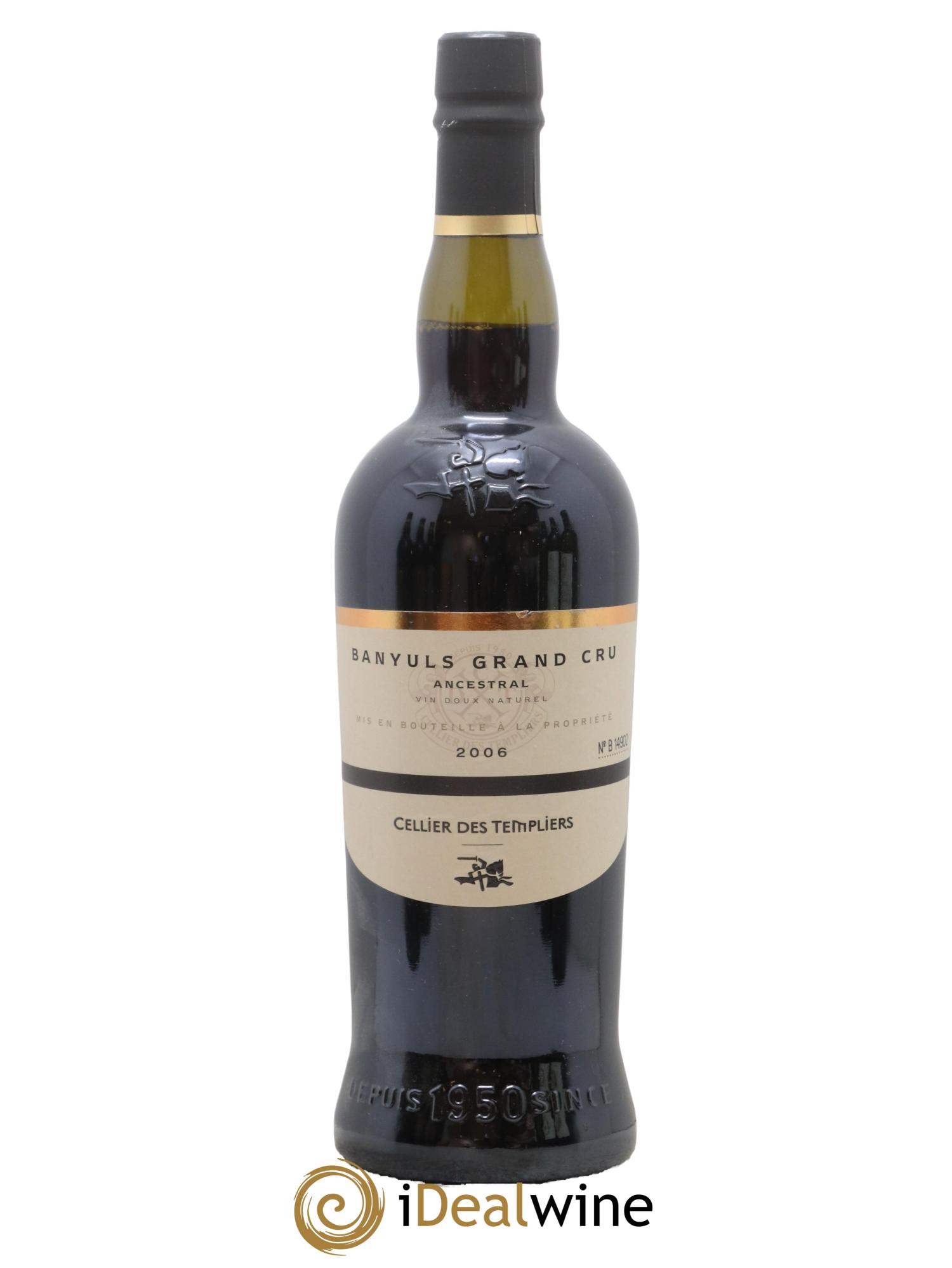 Banyuls Grand Cru Ancestral Cellier des Templiers 2006 - Lot de 1 bouteille - 0