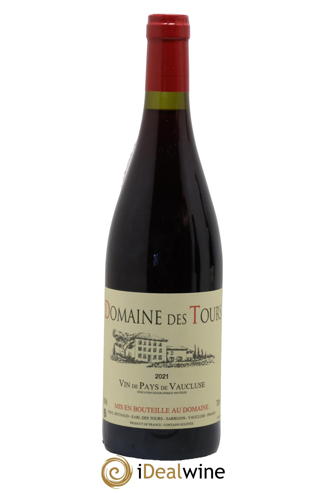 IGP Vaucluse (Vin de Pays de Vaucluse) Domaine des Tours Emmanuel Reynaud 2021 - Lot de 1 bouteille - 0