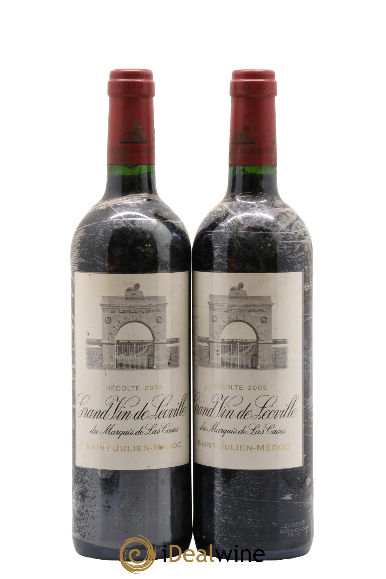 Château Léoville Las Cases 2ème Grand Cru Classé 2005 - Lot de 2 bouteilles - 0