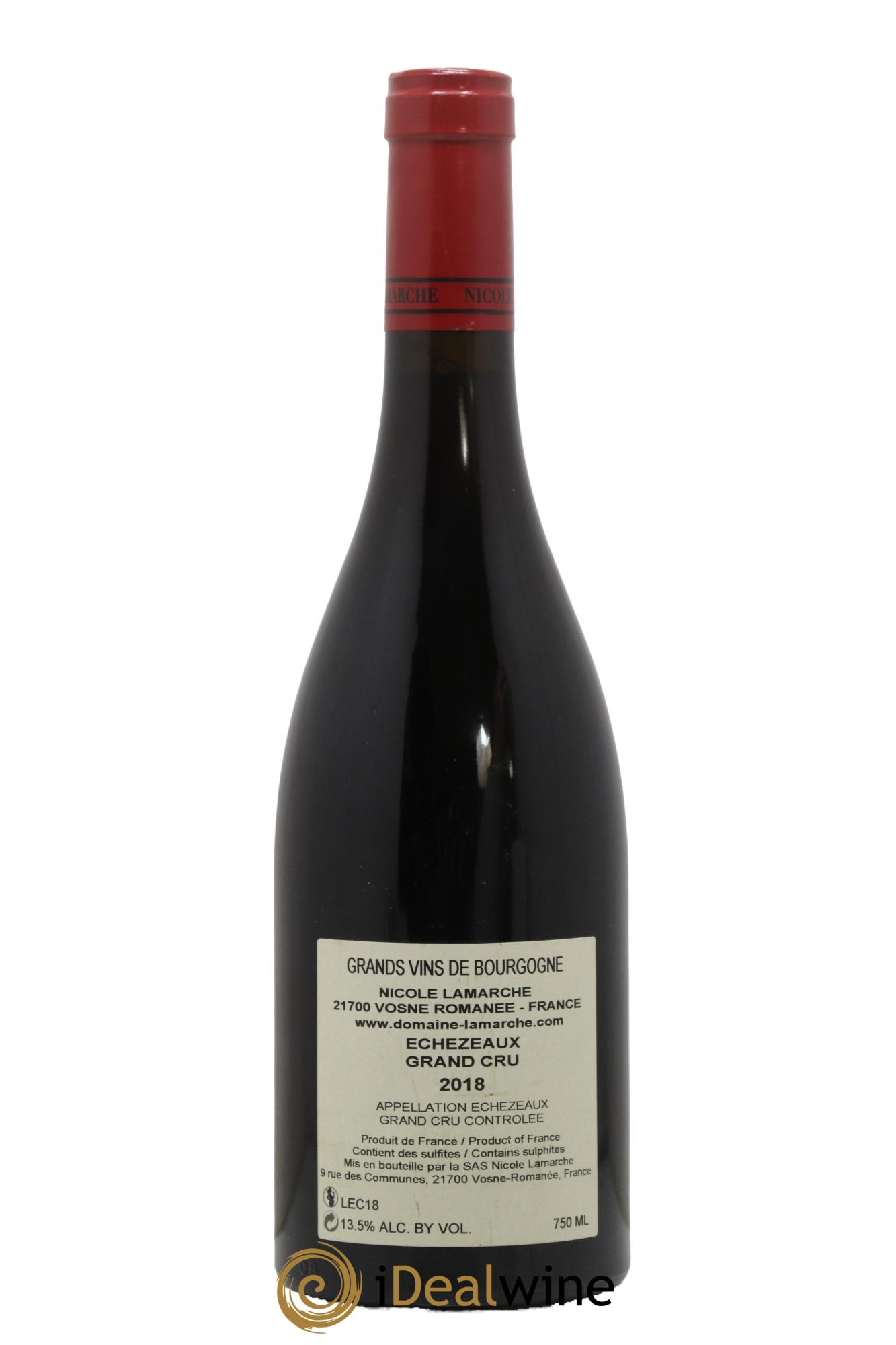 Echezeaux Grand Cru Lamarche (Domaine) 2018 - Lot de 1 bouteille - 1