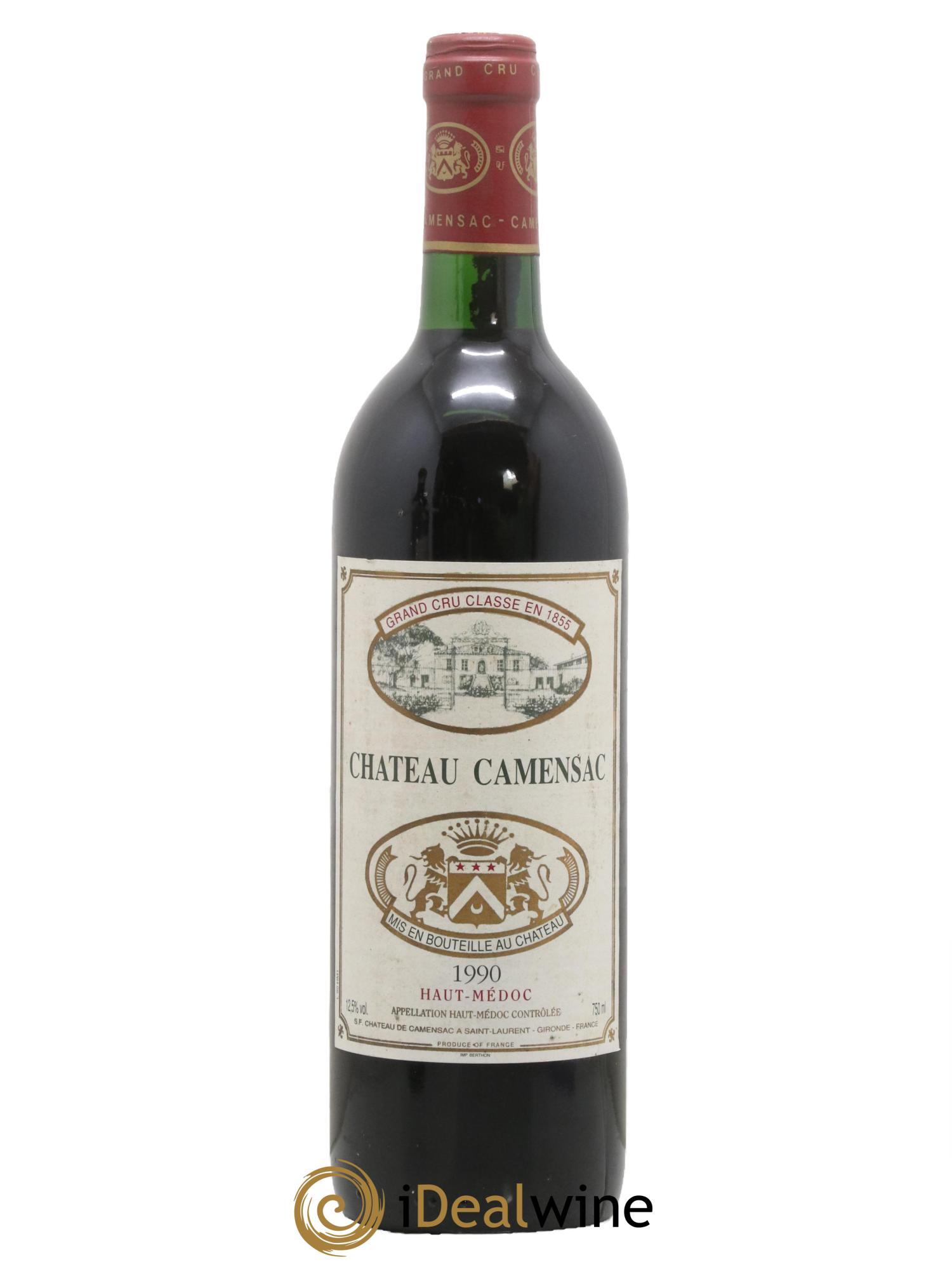 Château Camensac 5ème Grand Cru Classé 1990 - Lot de 1 bouteille - 0