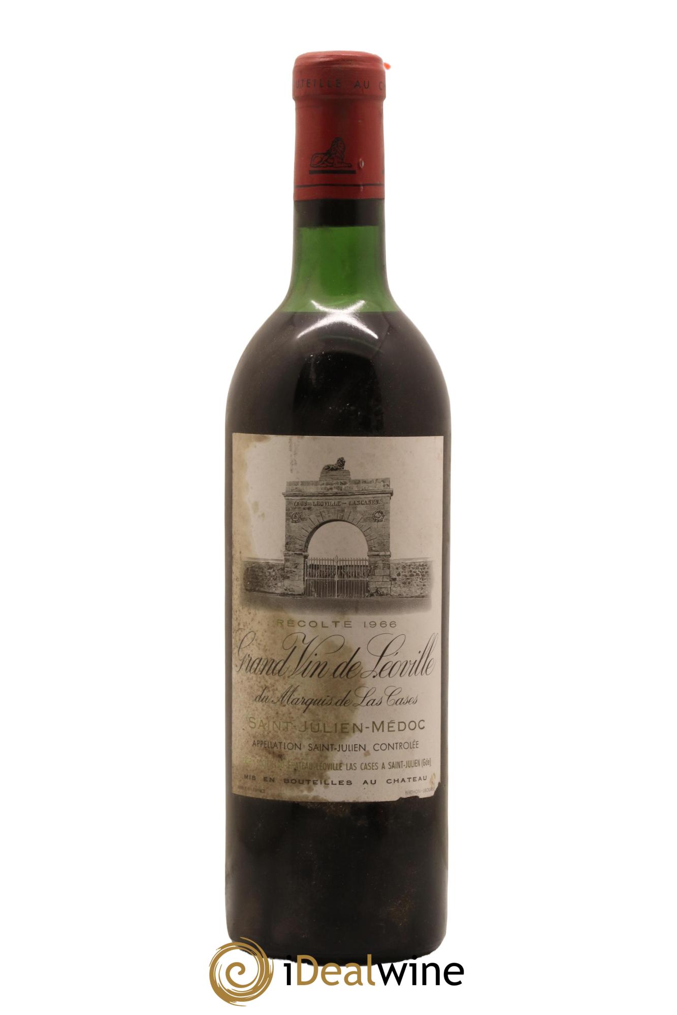 Château Léoville Las Cases 2ème Grand Cru Classé 1966 - Lot de 1 bouteille - 0