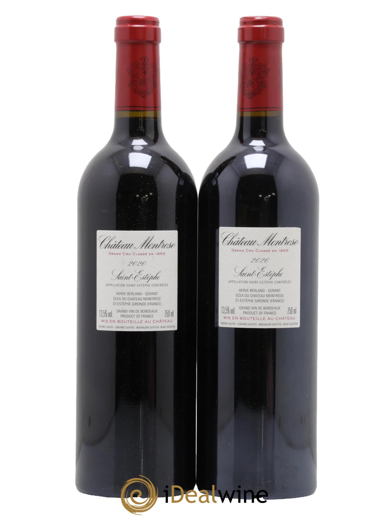 Château Montrose 2ème Grand Cru Classé 2020 - Lot de 2 bouteilles - 1