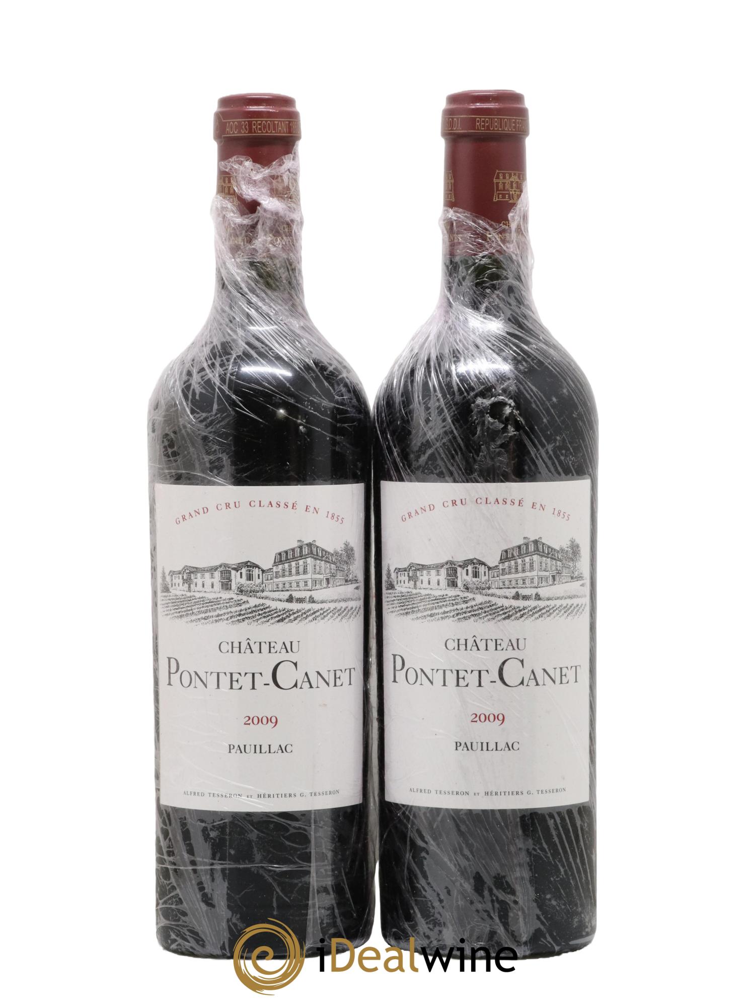 Château Pontet Canet 5ème Grand Cru Classé 2009 - Lot de 2 bouteilles - 0