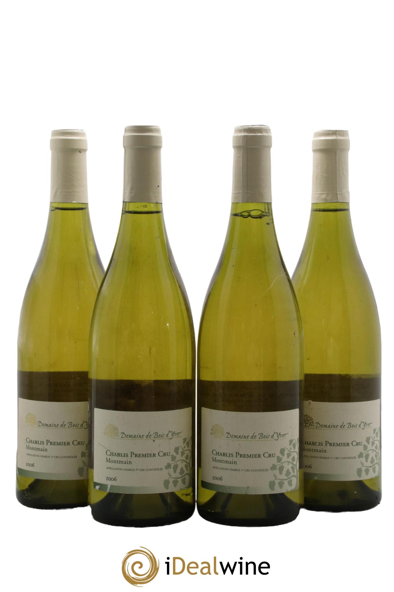 Chablis 1er Cru Montmain Bois d'Yver 2006 - Lotto di 4 bottiglie - 0