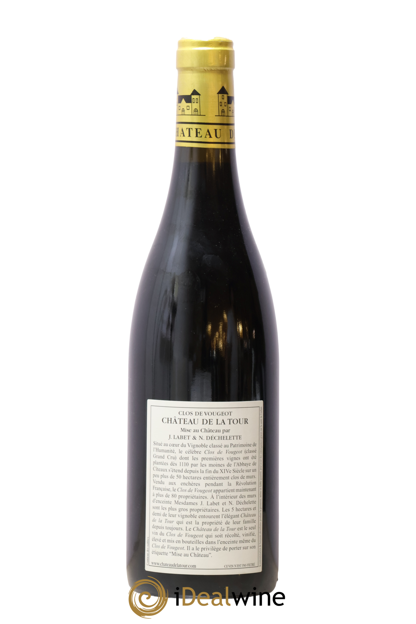 Clos de Vougeot Grand Cru Vieilles Vignes Château de La Tour 2014 - Lot de 1 bouteille - 1