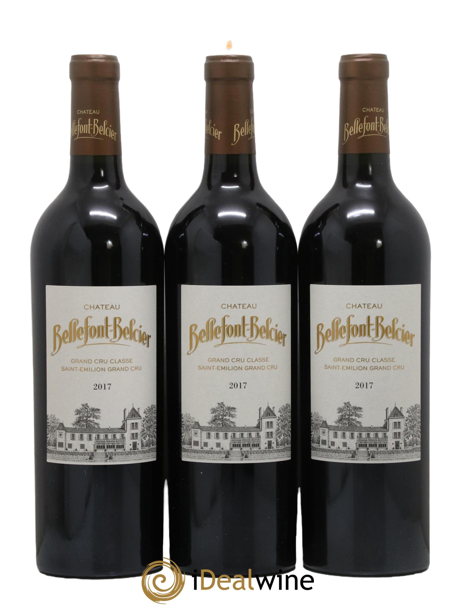 Château Bellefont-Belcier Grand Cru Classé 2017 - Lot de 3 bouteilles - 0