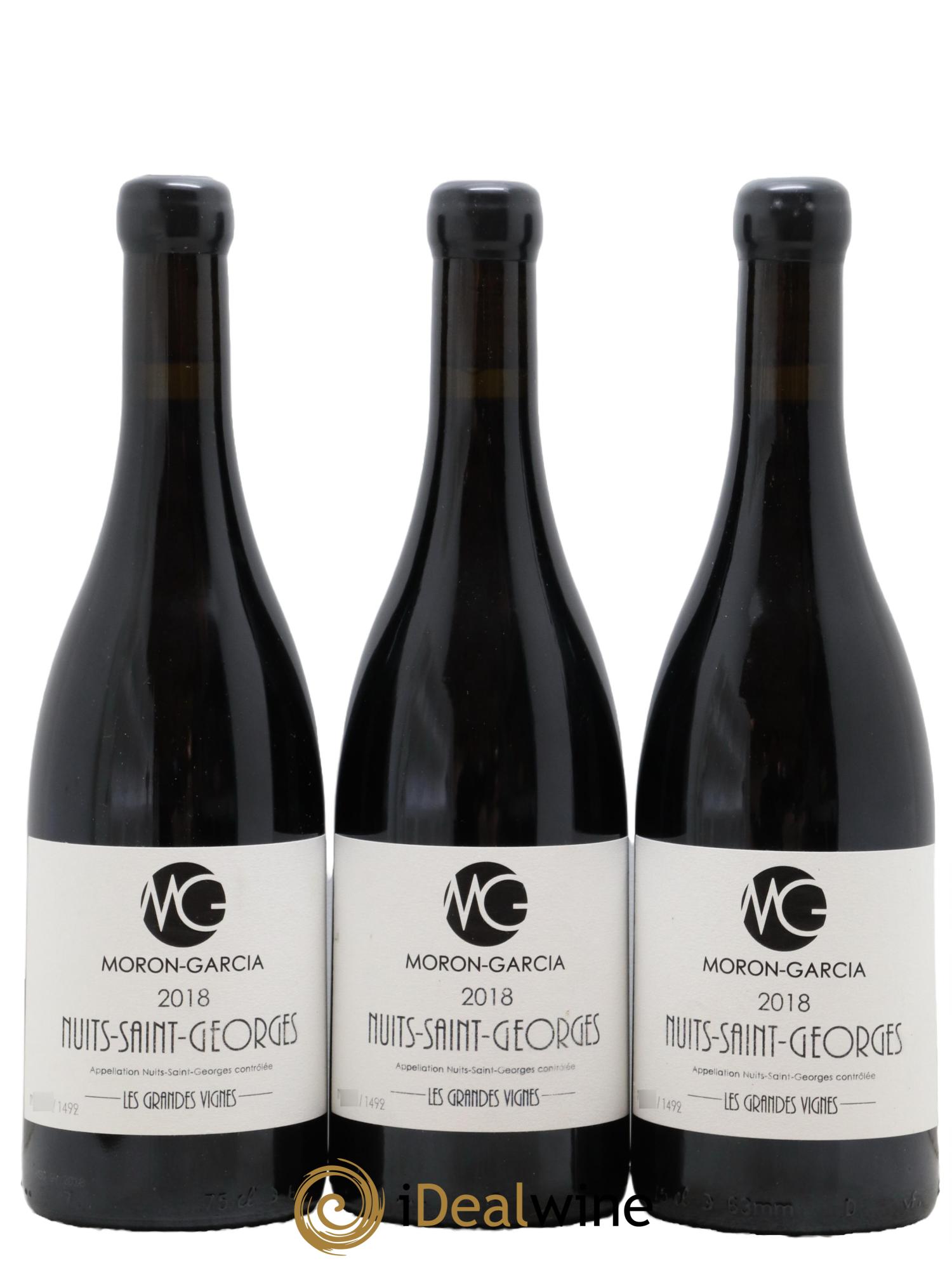 Nuits-Saint-Georges Les Grandes Vignes Moron Garcia 2018 - Lot de 3 bouteilles - 0