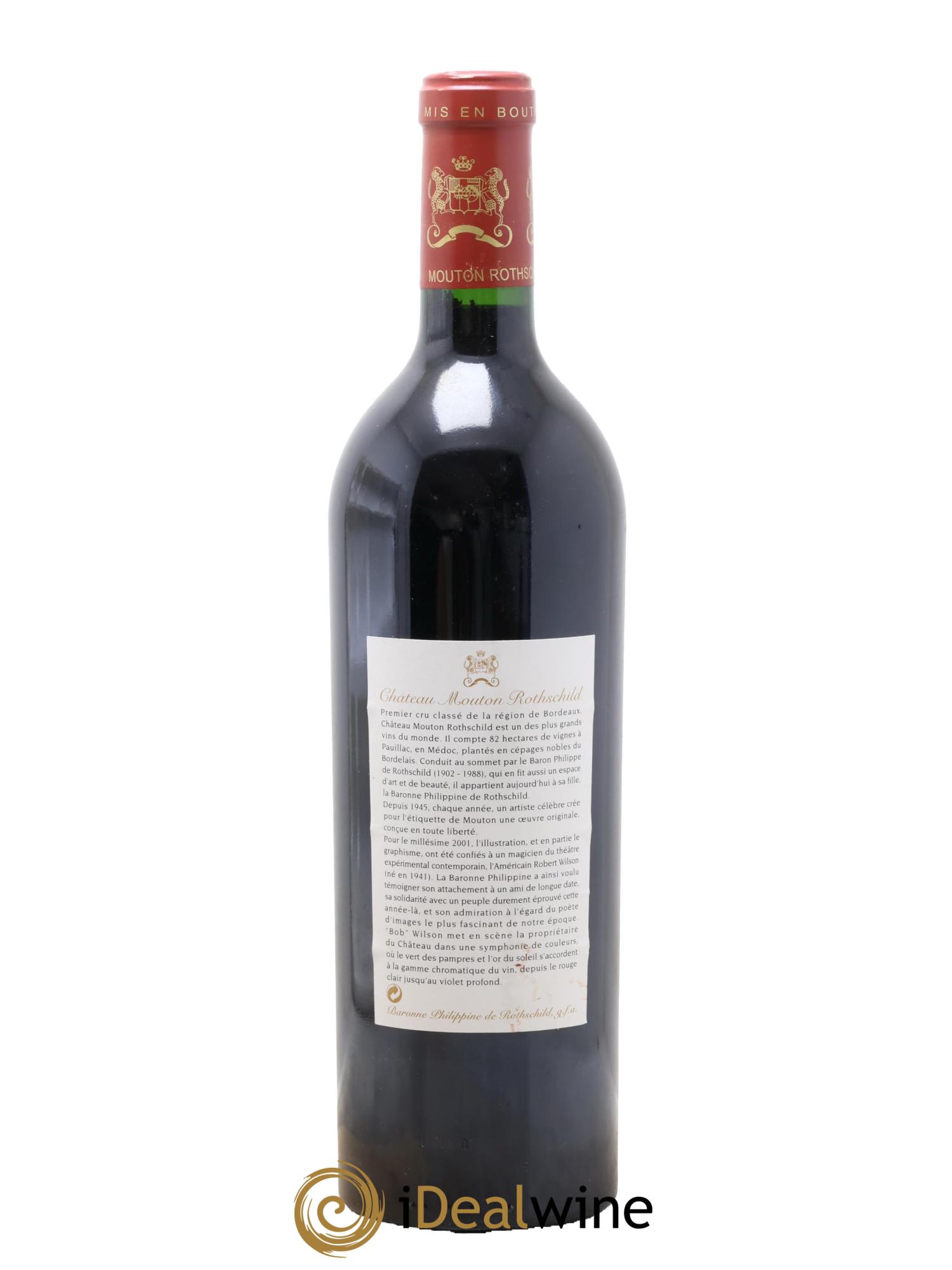 Château Mouton Rothschild 1er Grand Cru Classé 2001 - Lot of 1 bottle - 1