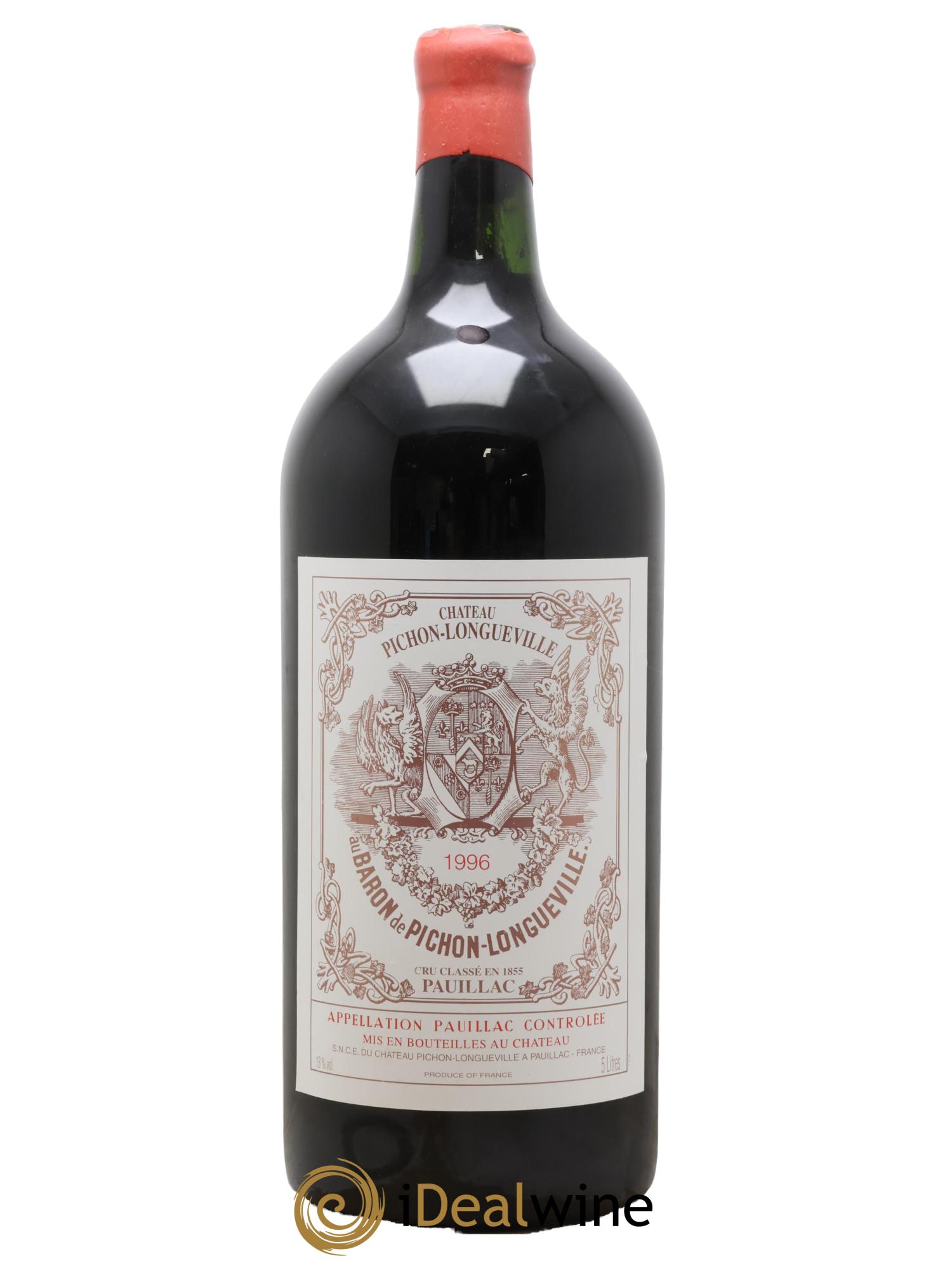 Pichon Longueville Baron 2ème Grand Cru Classé 1996 - Lot of 1 Jeroboam - 1