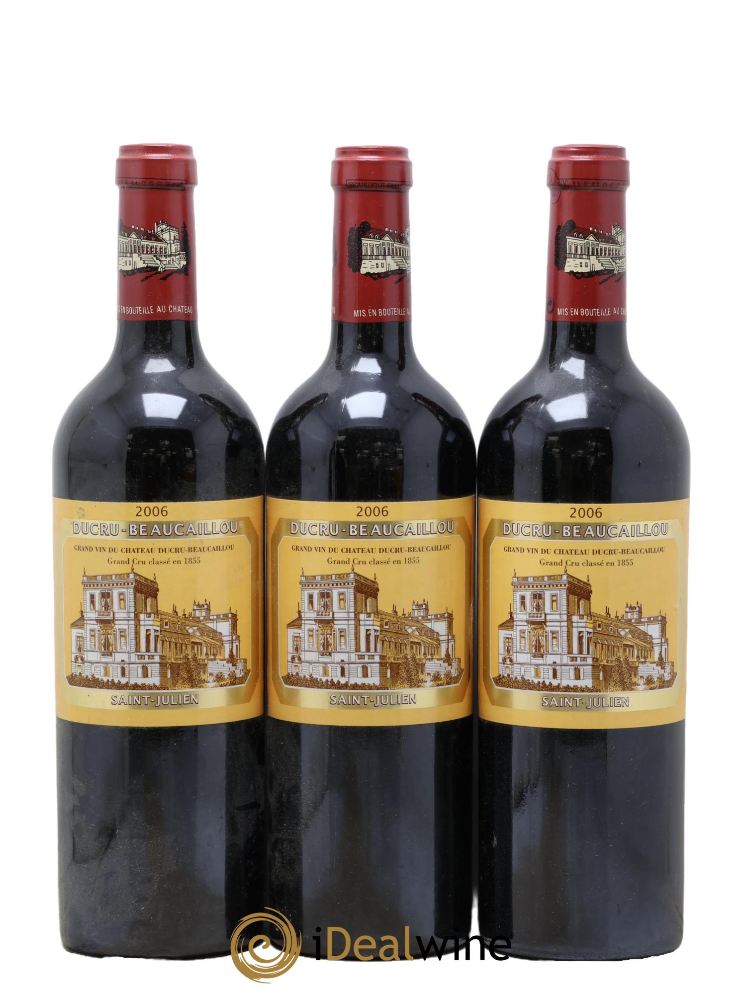 Château Ducru Beaucaillou 2ème Grand Cru Classé 2006 - Lot of 3 bottles - 0