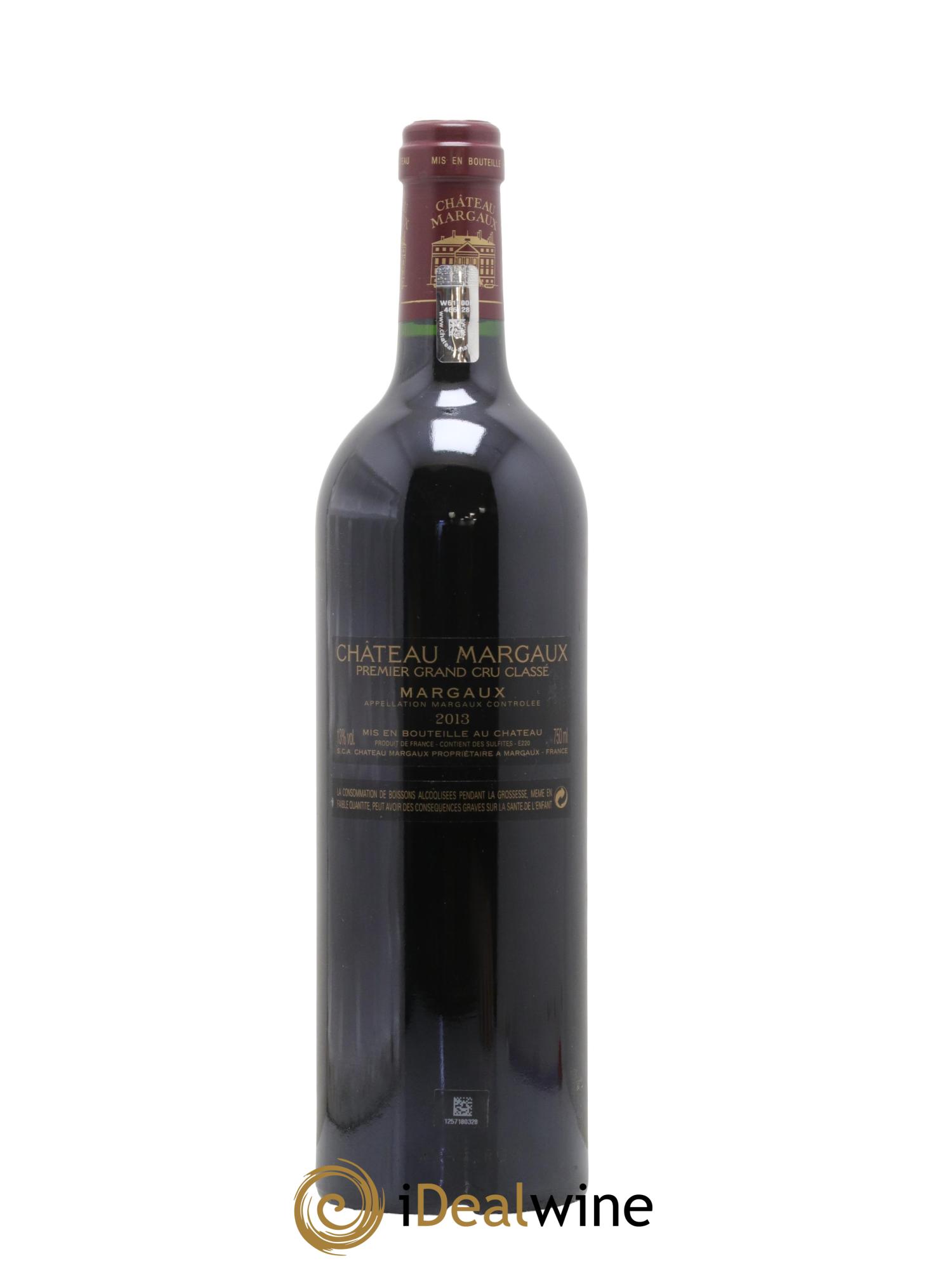 Château Margaux 1er Grand Cru Classé 2013 - Lot de 1 bouteille - 1