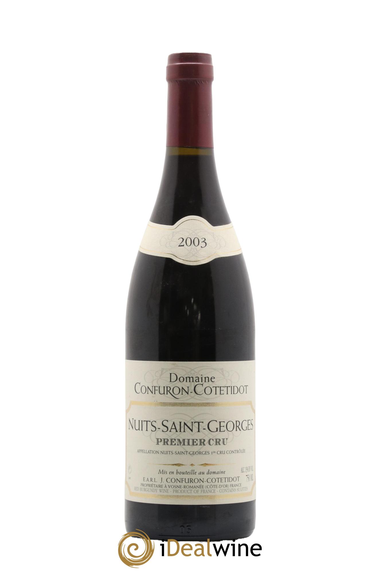 Nuits-Saint-Georges 1er Cru Confuron-Cotetidot 2003 - Lotto di 1 bottiglia - 0