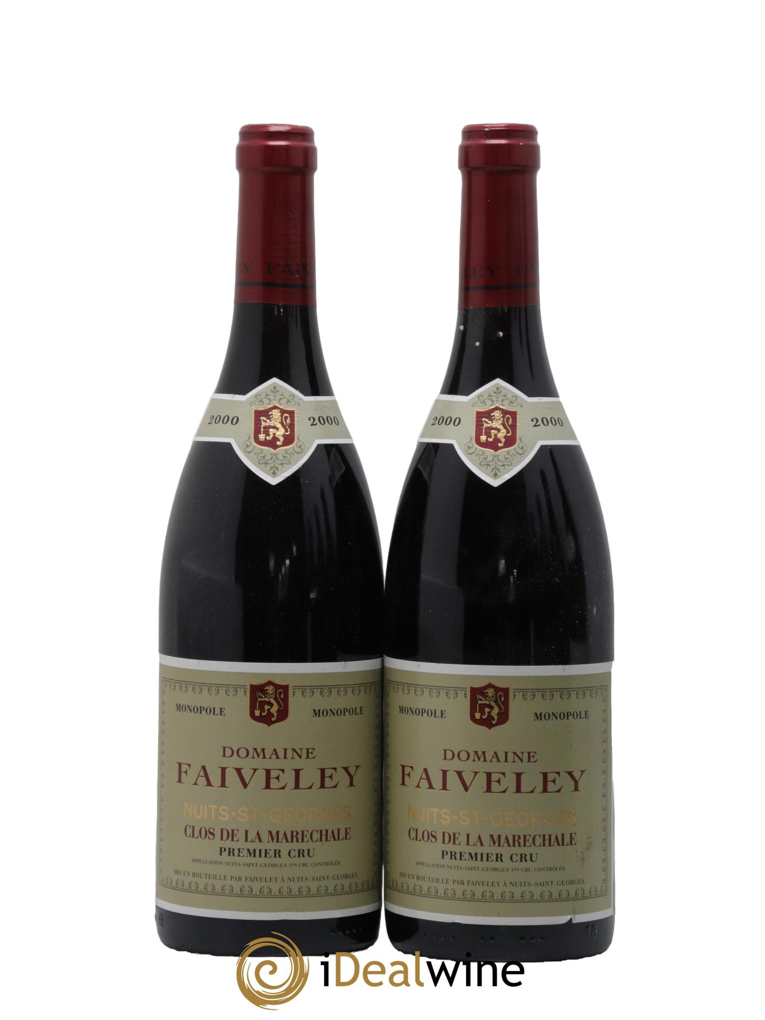 Nuits-Saint-Georges 1er Cru Clos de la Maréchale Faiveley 2000 - Lot de 2 bouteilles - 0