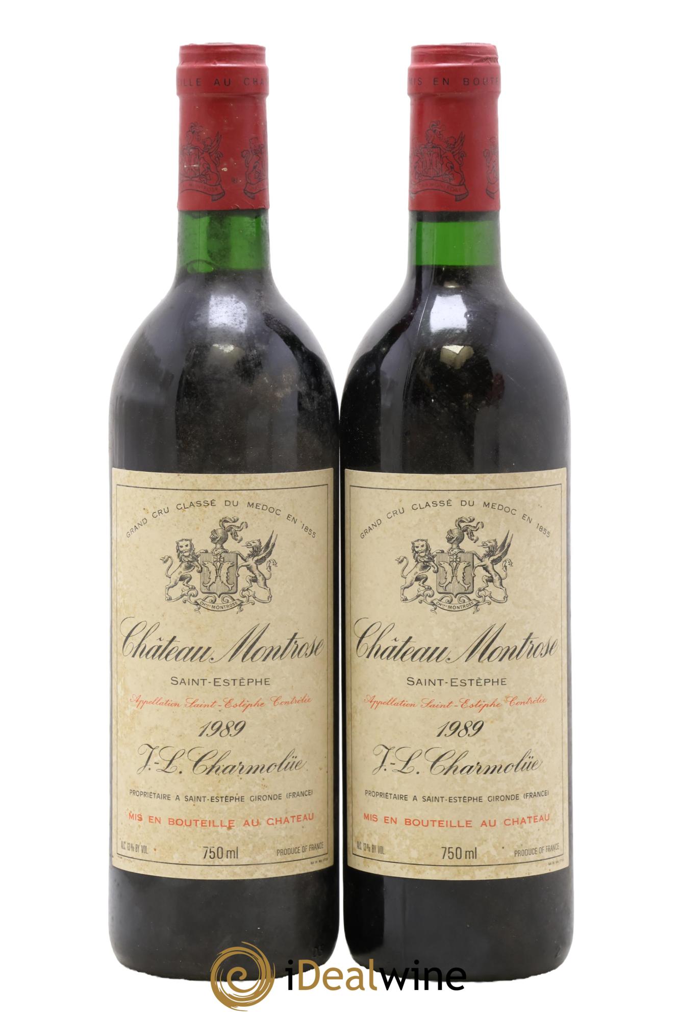 Château Montrose 2ème Grand Cru Classé 1989 - Posten von 2 Flaschen - 0