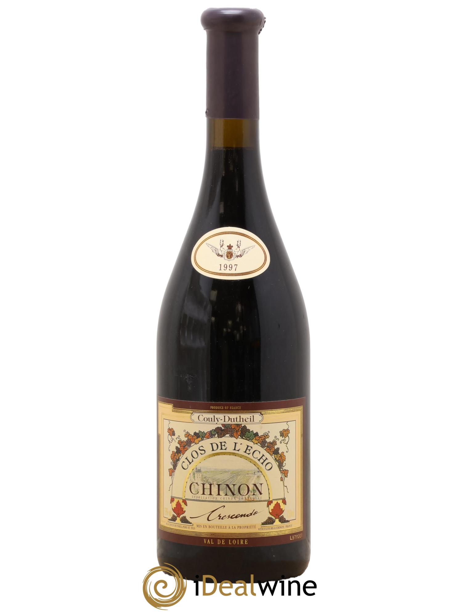 Chinon Clos de l'Echo Crescendo Couly-Dutheil (Domaine) 1997 - Posten von 1 Flasche - 0