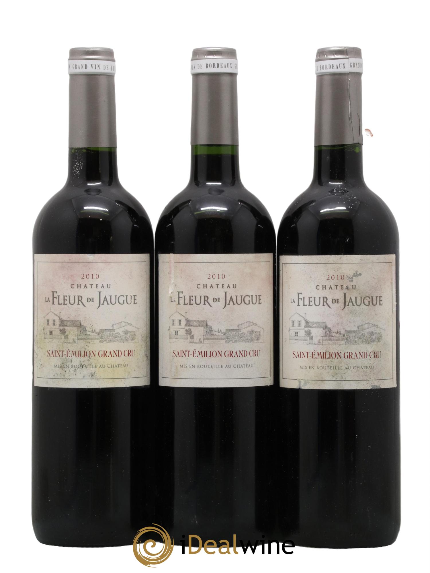 Saint-Émilion Grand Cru Chateau La Fleur de Jaugue 2010 - Lot de 3 bouteilles - 0