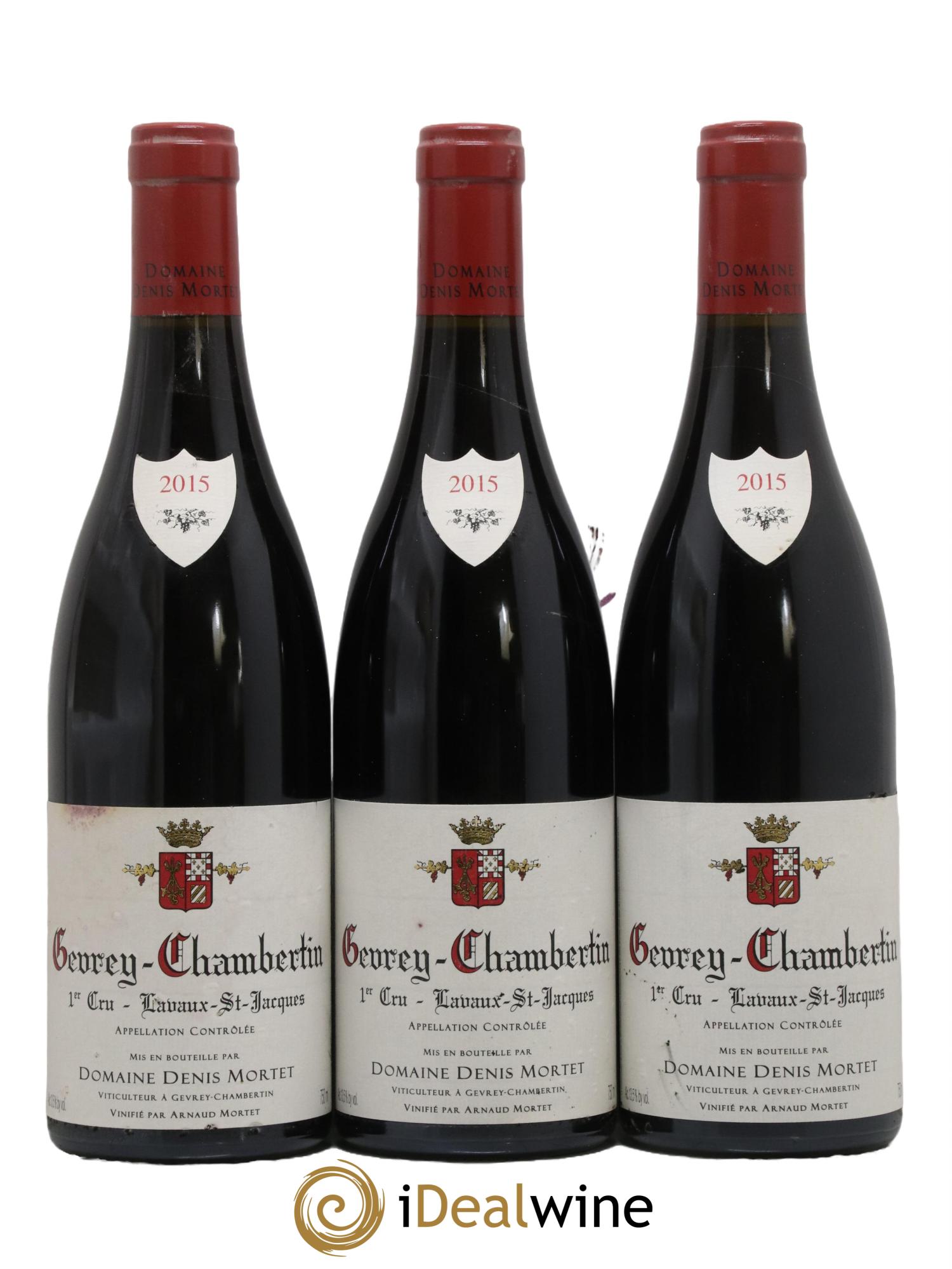 Gevrey-Chambertin 1er Cru Lavaux Saint Jacques Denis Mortet (Domaine) 2015 - Lot de 3 bouteilles - 0