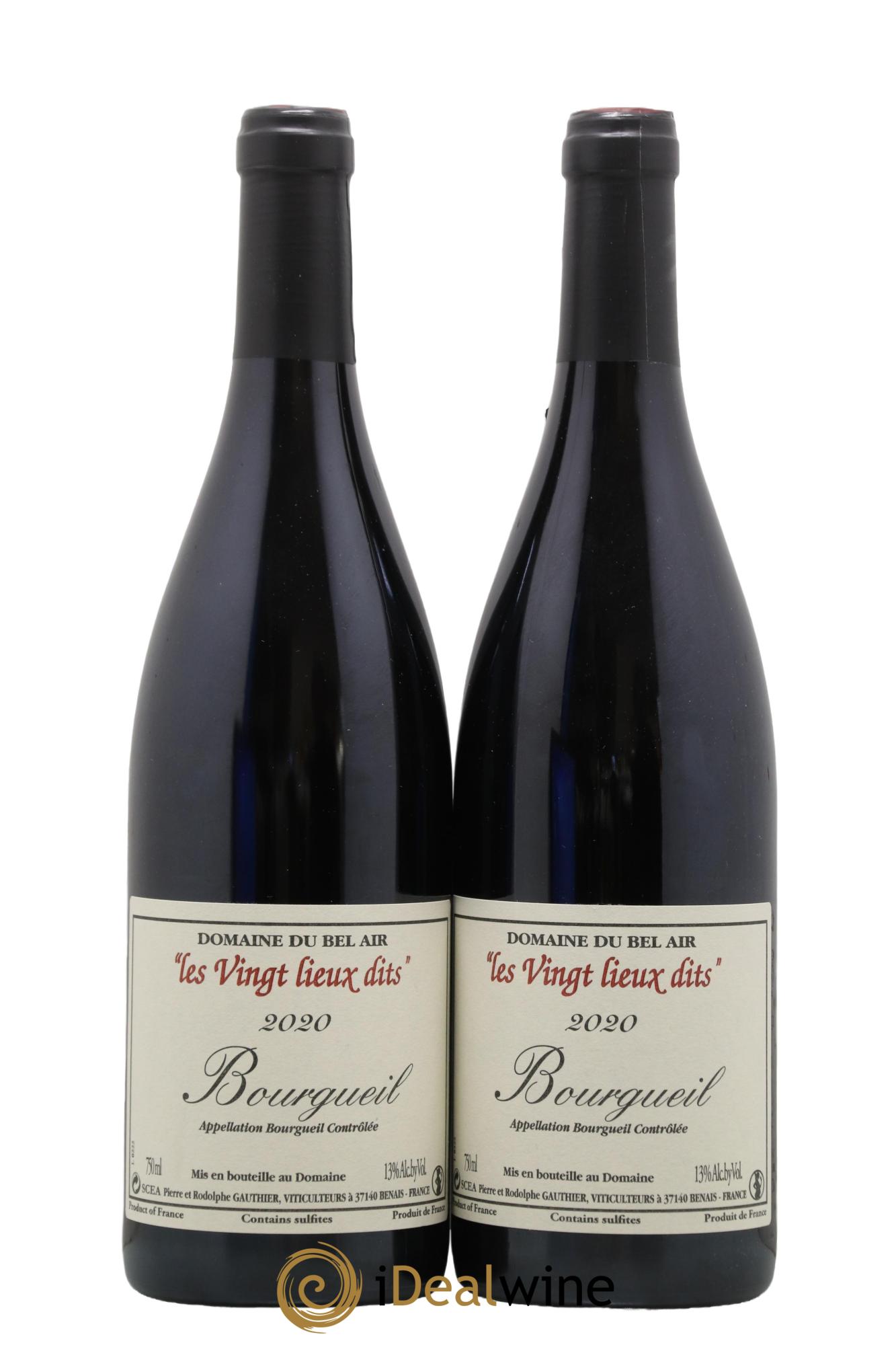 Bourgueil Vingt Lieux Dits Domaine du Bel Air 2020 - Lot de 2 bouteilles - 0
