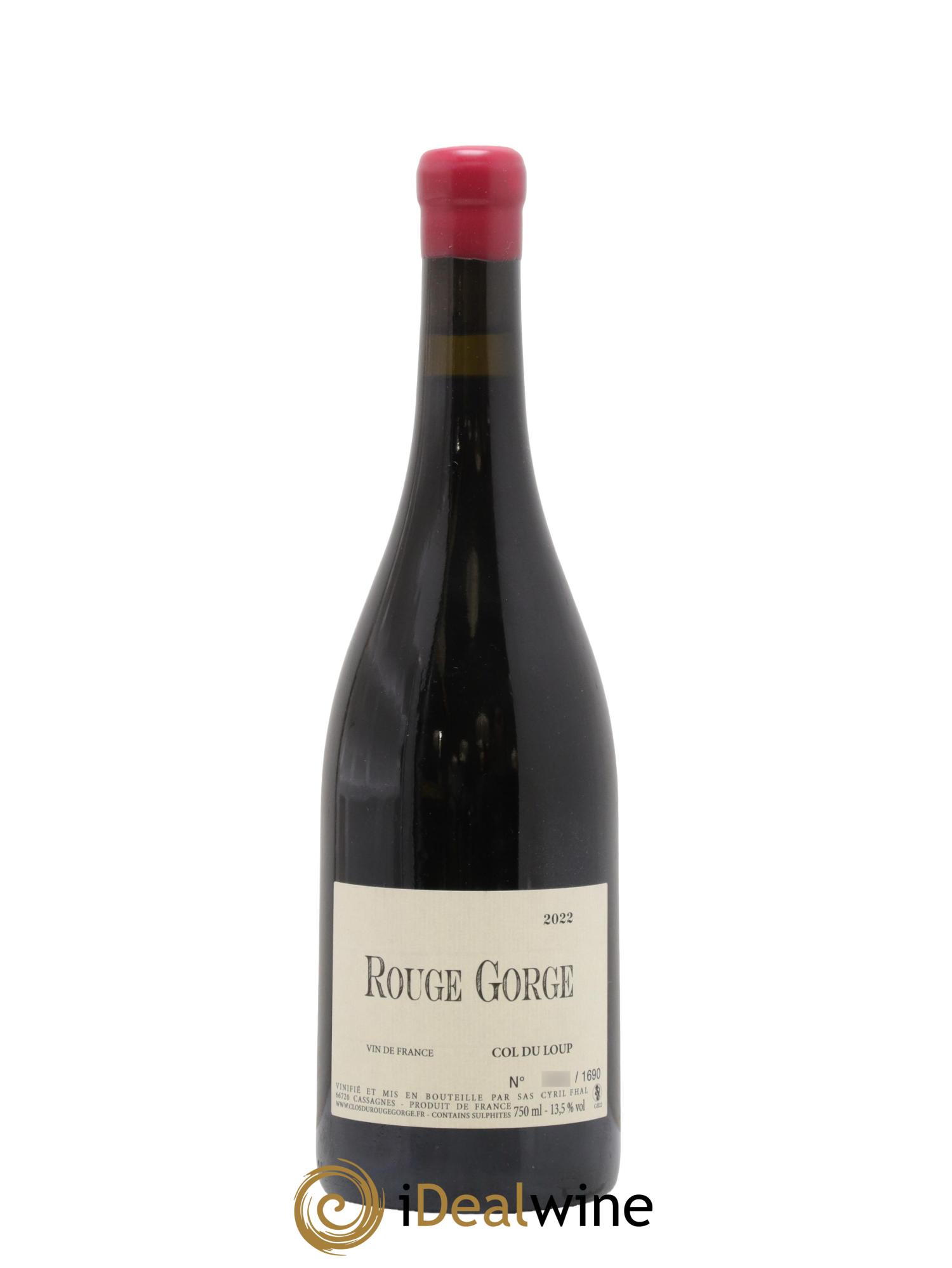 Vin de France Col du Loup Cyril Fhal 2022 - Lot de 1 bouteille - 0