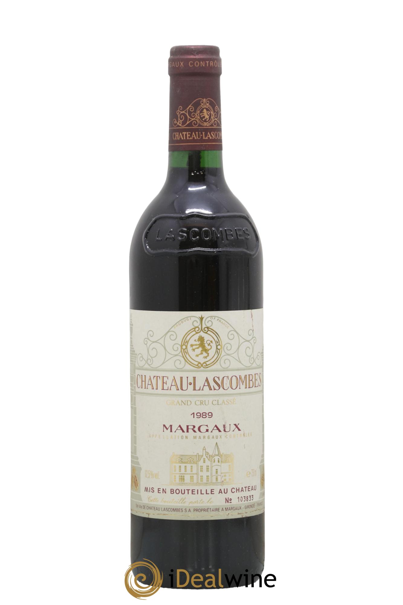 Château Lascombes 2ème Grand Cru Classé 1989 - Lot de 1 bouteille - 0