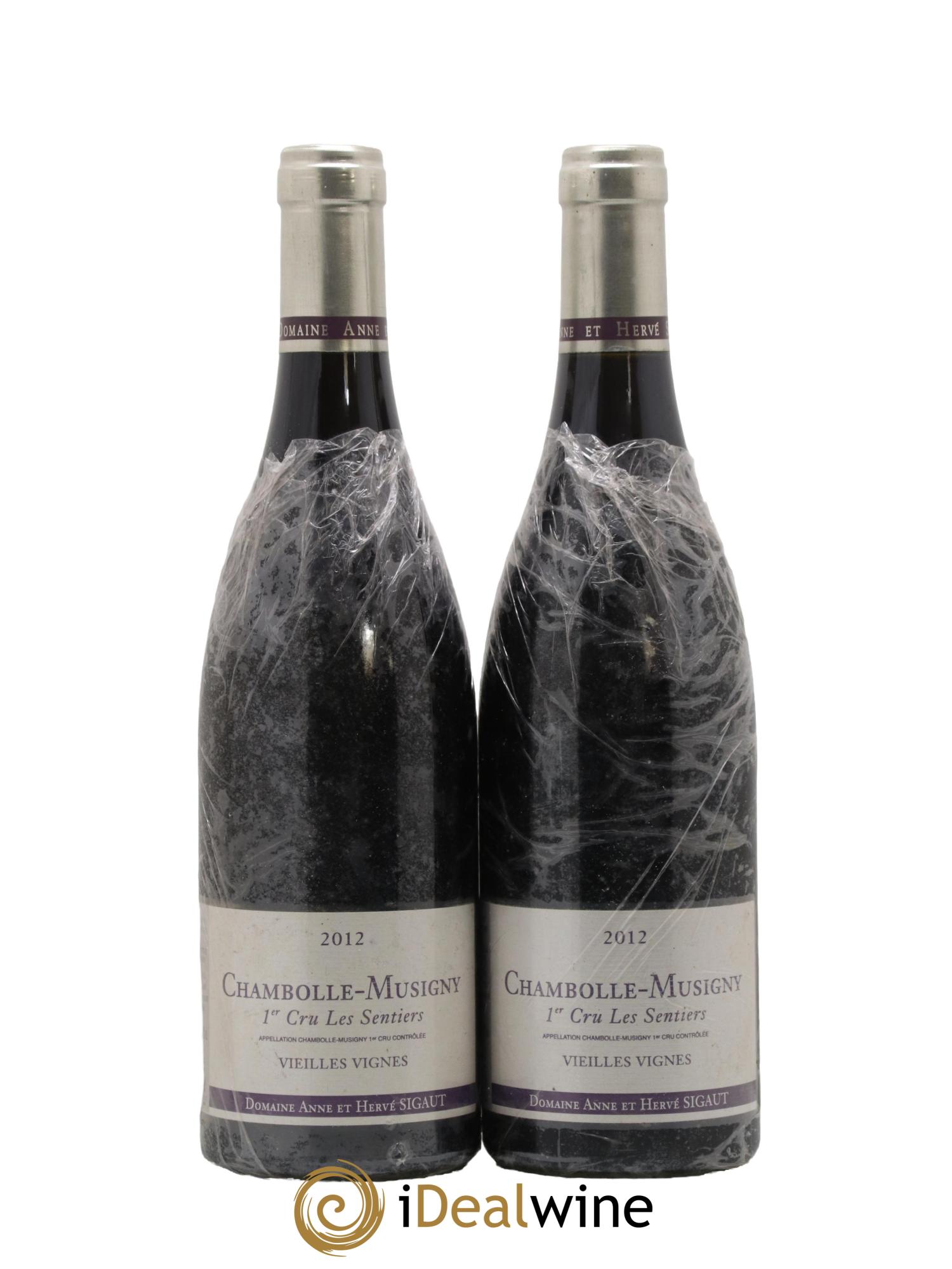 Chambolle-Musigny 1er Cru Les Sentiers Vieilles Vignes Anne et Hervé Sigaut (Domaine) 2012 - Lot de 2 bouteilles - 0
