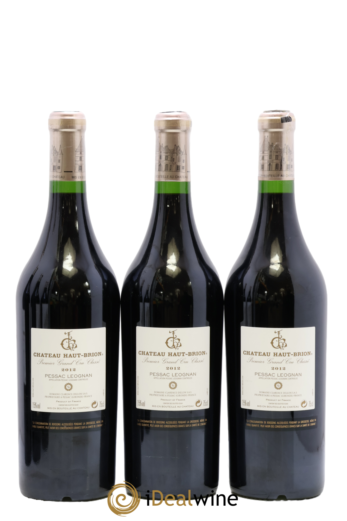 Château Haut Brion 1er Grand Cru Classé 2012 - Lot de 6 bouteilles - 2