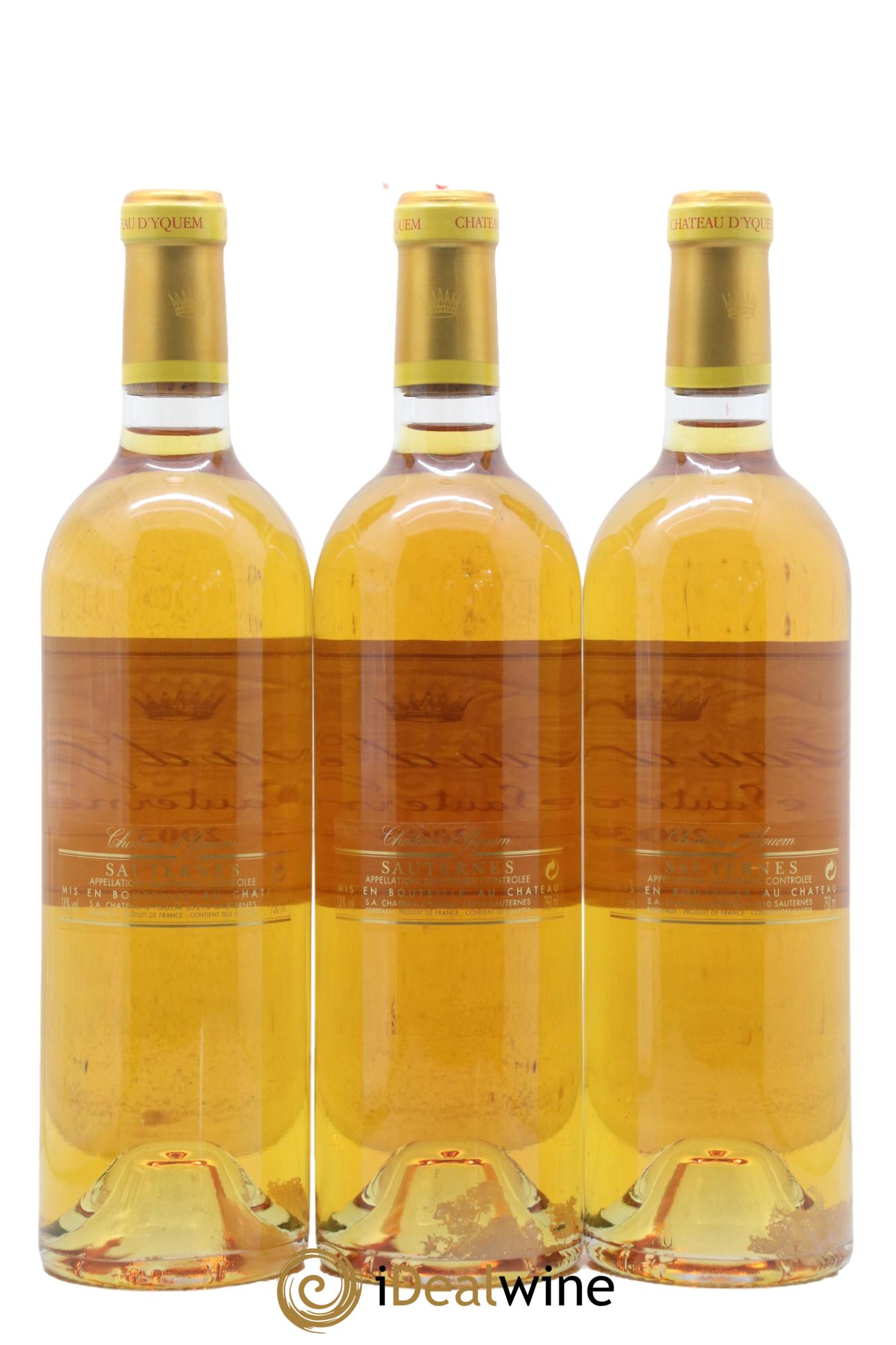 Château d' Yquem 1er Cru Classé Supérieur 2003 - Lot of 3 bottles - 1