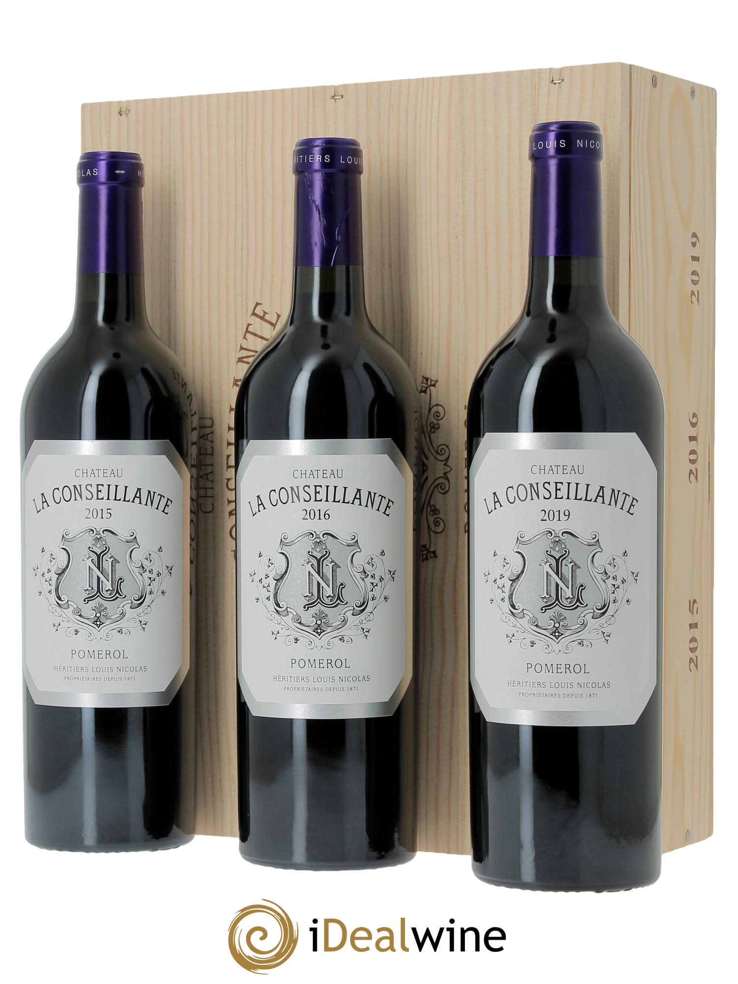 Caisse Panachée La Conseillante (2015/2016/2019) 5ème Grand Cru Classé (Cassetta in legno a partire da 3 bt) - Lotto di 1 bottiglia - 0