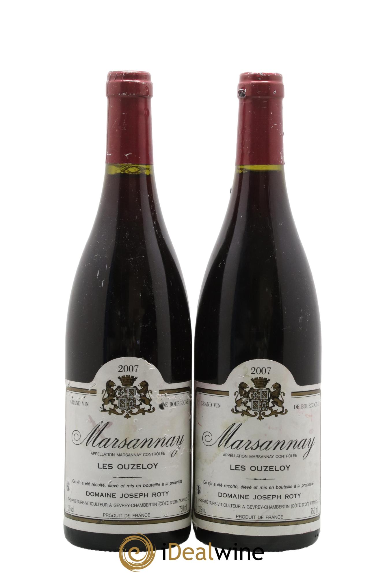 Marsannay Les Ouzeloys Domaine Joseph Roty 2007 - Lot de 2 bouteilles - 0