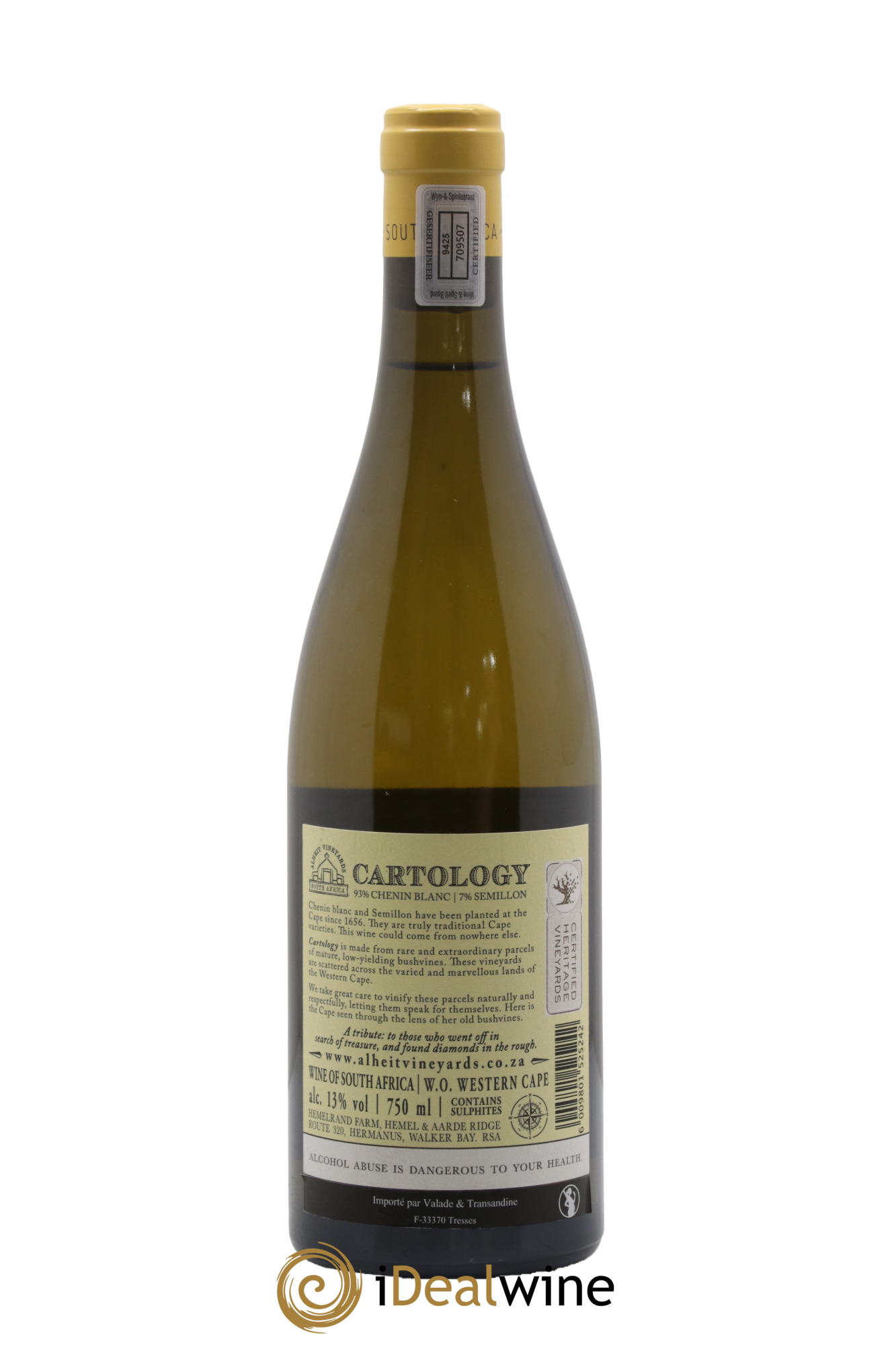 Western Cape Alheit Vineyards Cartology 2020 - Posten von 1 Flasche - 1