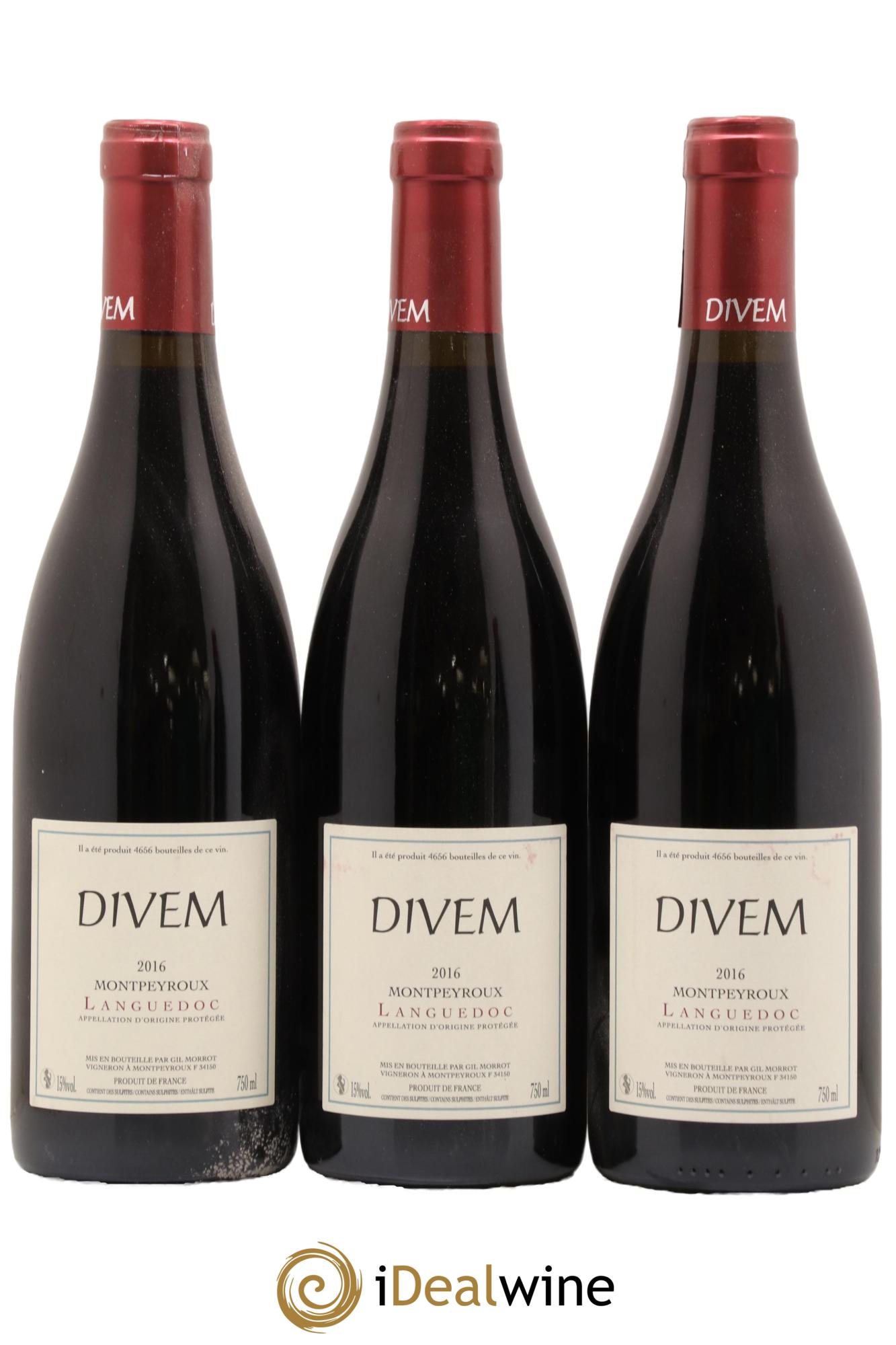 Languedoc Montpeyroux Divem Gil Morrot 2016 - Lot de 3 bouteilles - 0