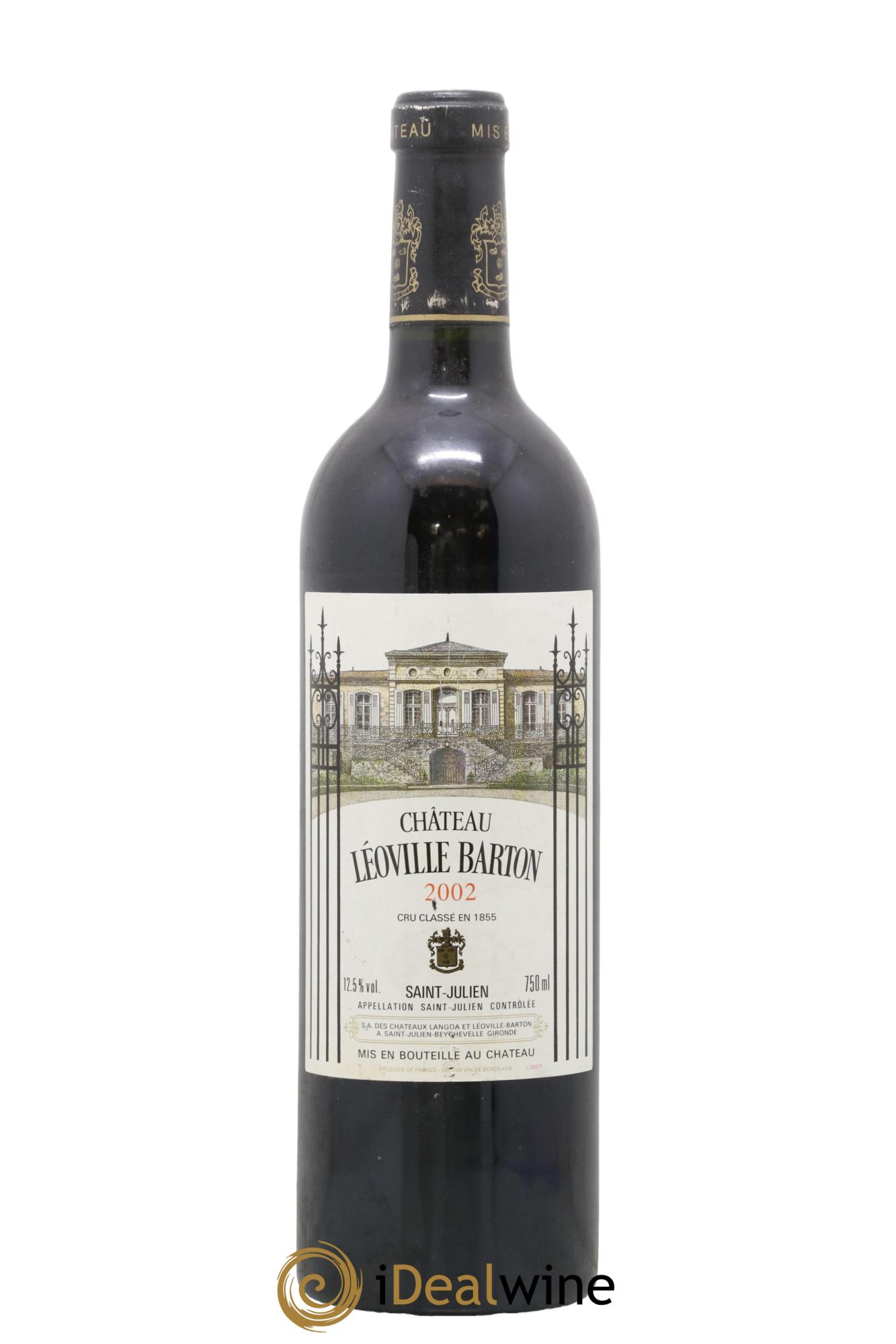 Château Léoville Barton 2ème Grand Cru Classé 2002 - Lot de 1 bouteille - 0