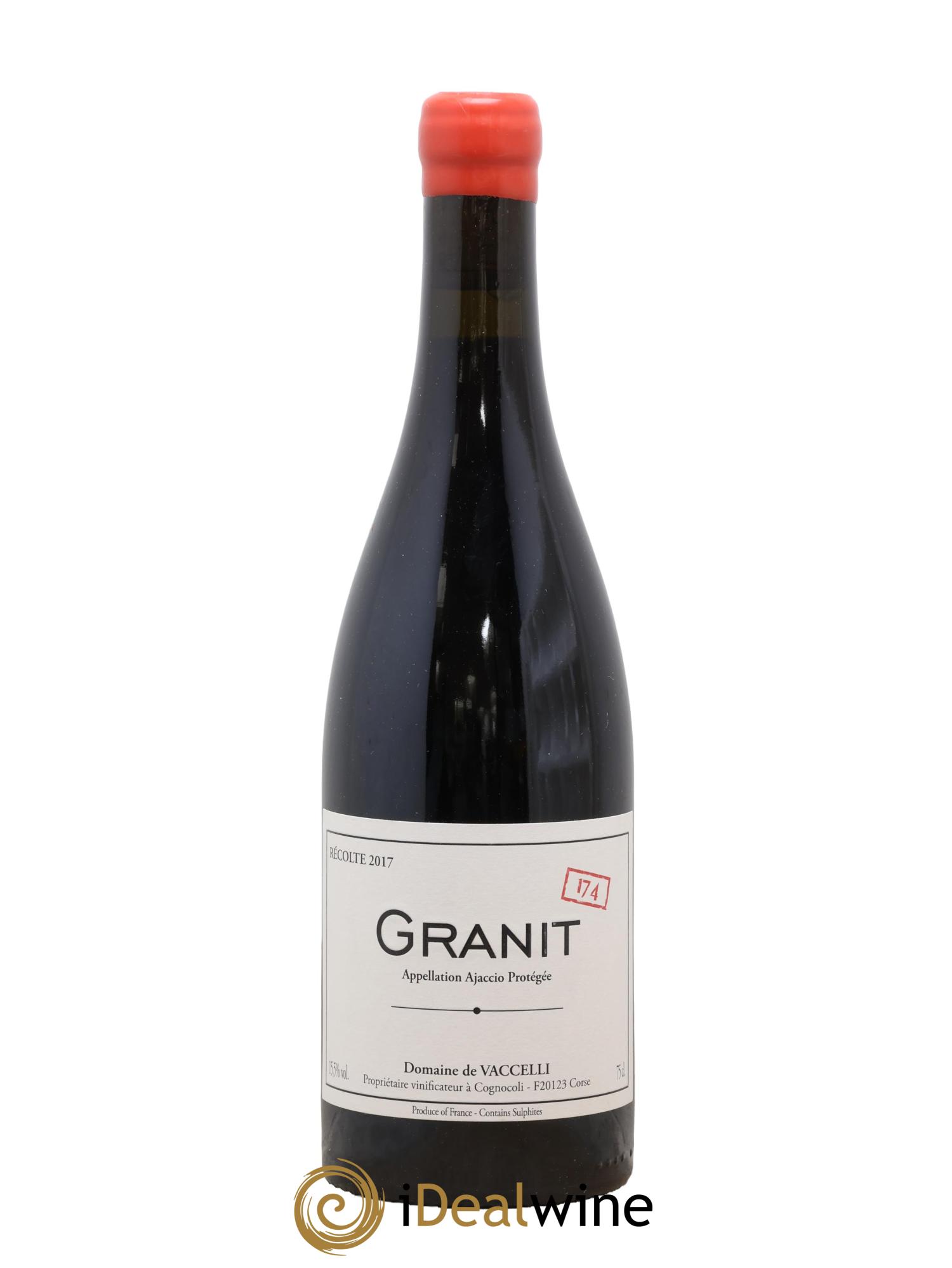 Ajaccio Granit 174 Vaccelli 2017 - Lot de 1 bouteille - 0
