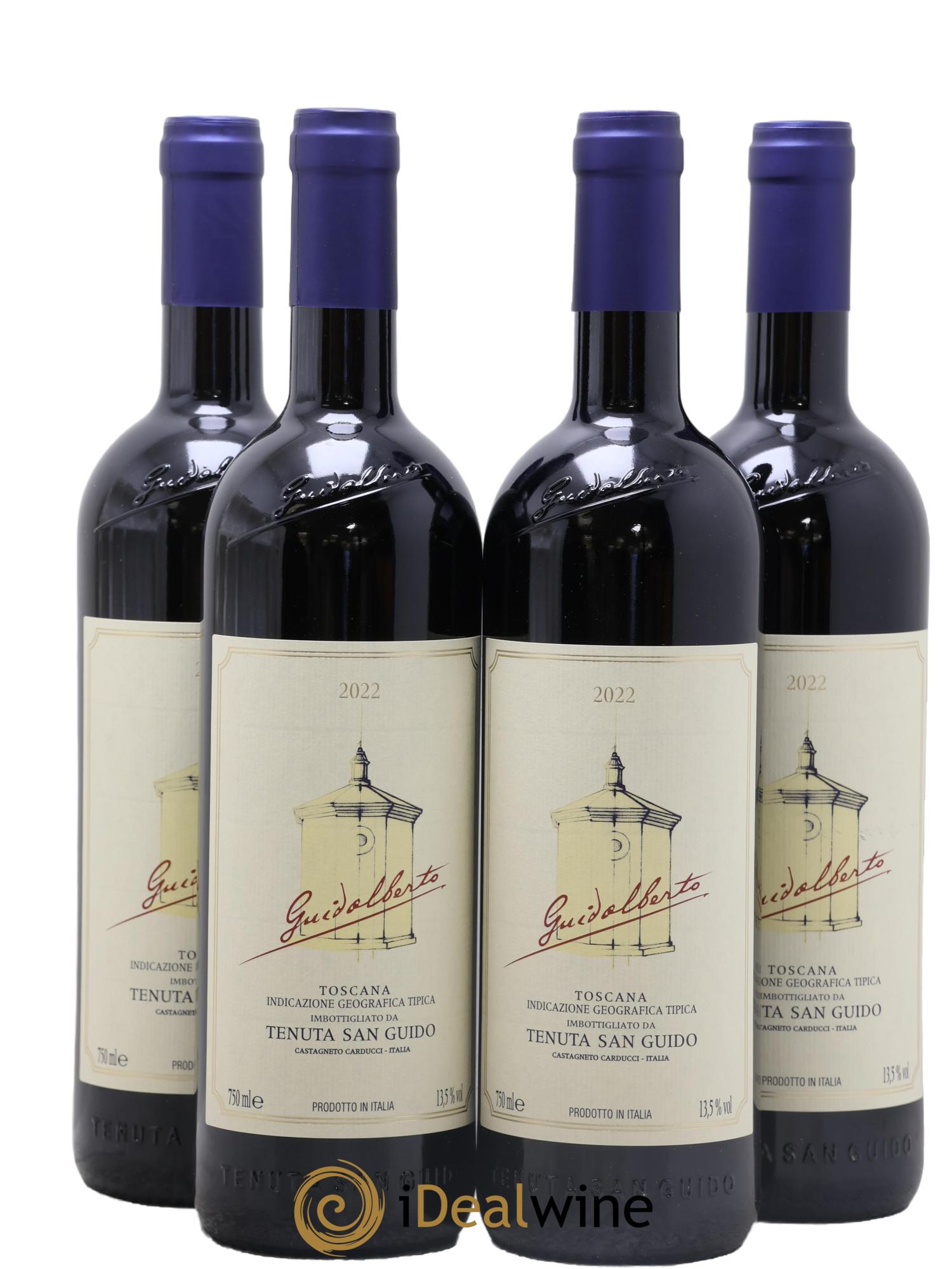 Toscana IGT Guidalberto Tenuta San Guido 2022 - Lot de 4 bouteilles - 0