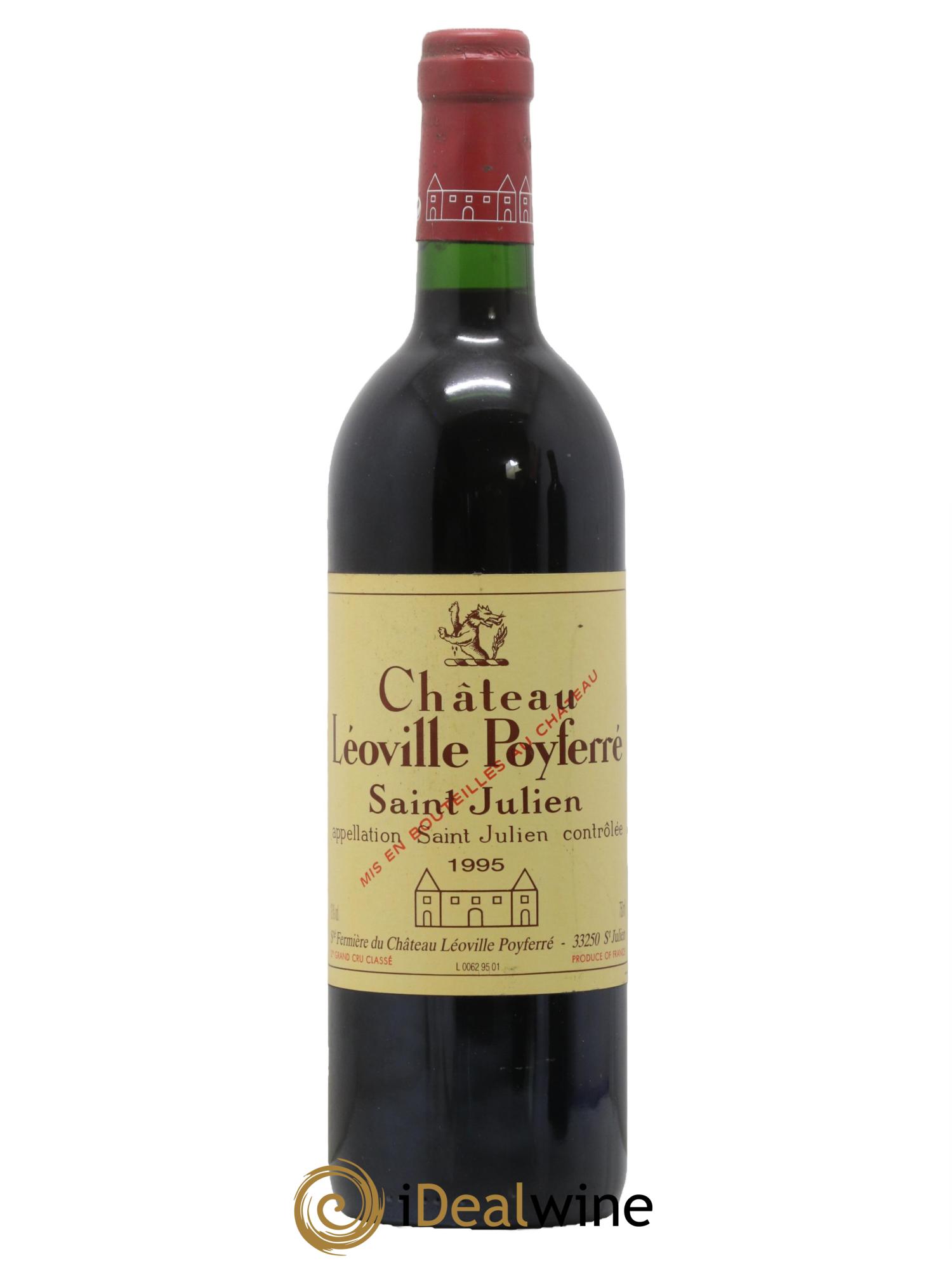 Château Léoville Poyferré 2ème Grand Cru Classé 1995 - Lot de 1 bouteille - 0