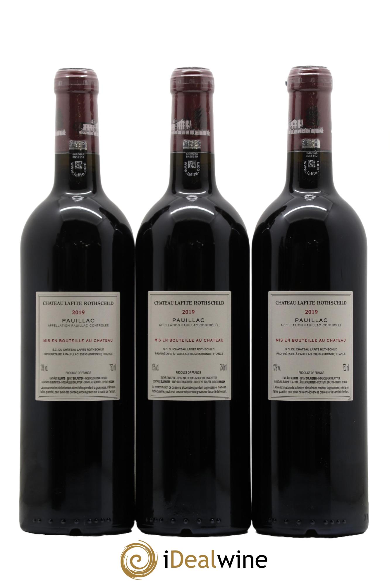 Château Lafite Rothschild 1er Grand Cru Classé 2019 - Lot de 6 bouteilles - 2