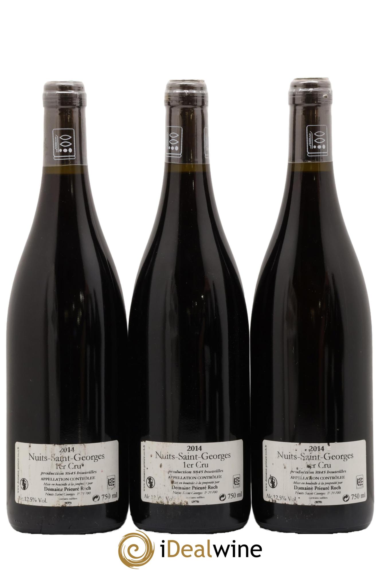 Nuits-Saint-Georges 1er Cru Vieilles Vignes Prieuré Roch 2014 - Lot de 3 bouteilles - 1