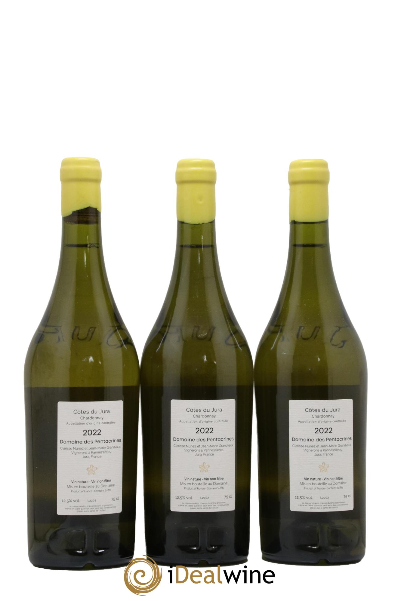 Côtes du Jura Sur Le Seuil Domaine Des Pentacrines 2022 - Lot de 3 bouteilles - 1