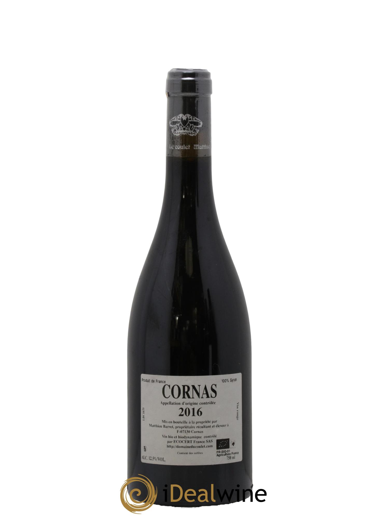 Cornas Brise Cailloux Coulet (Domaine du) - Matthieu Barret 2016 - Lot of 1 bottle - 1