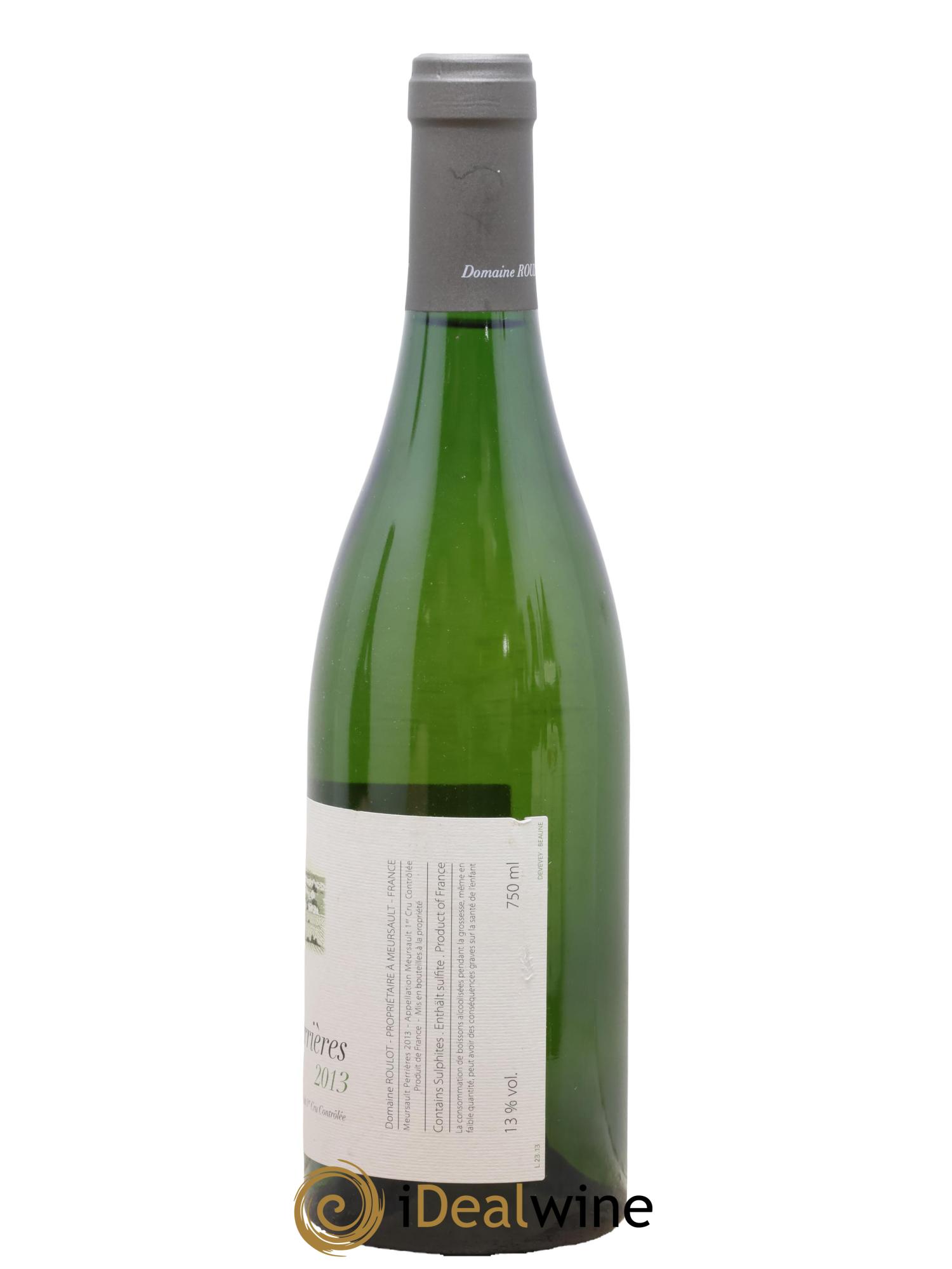 Meursault 1er Cru Perrières Roulot (Domaine) 2013 - Lot de 1 bouteille - 1