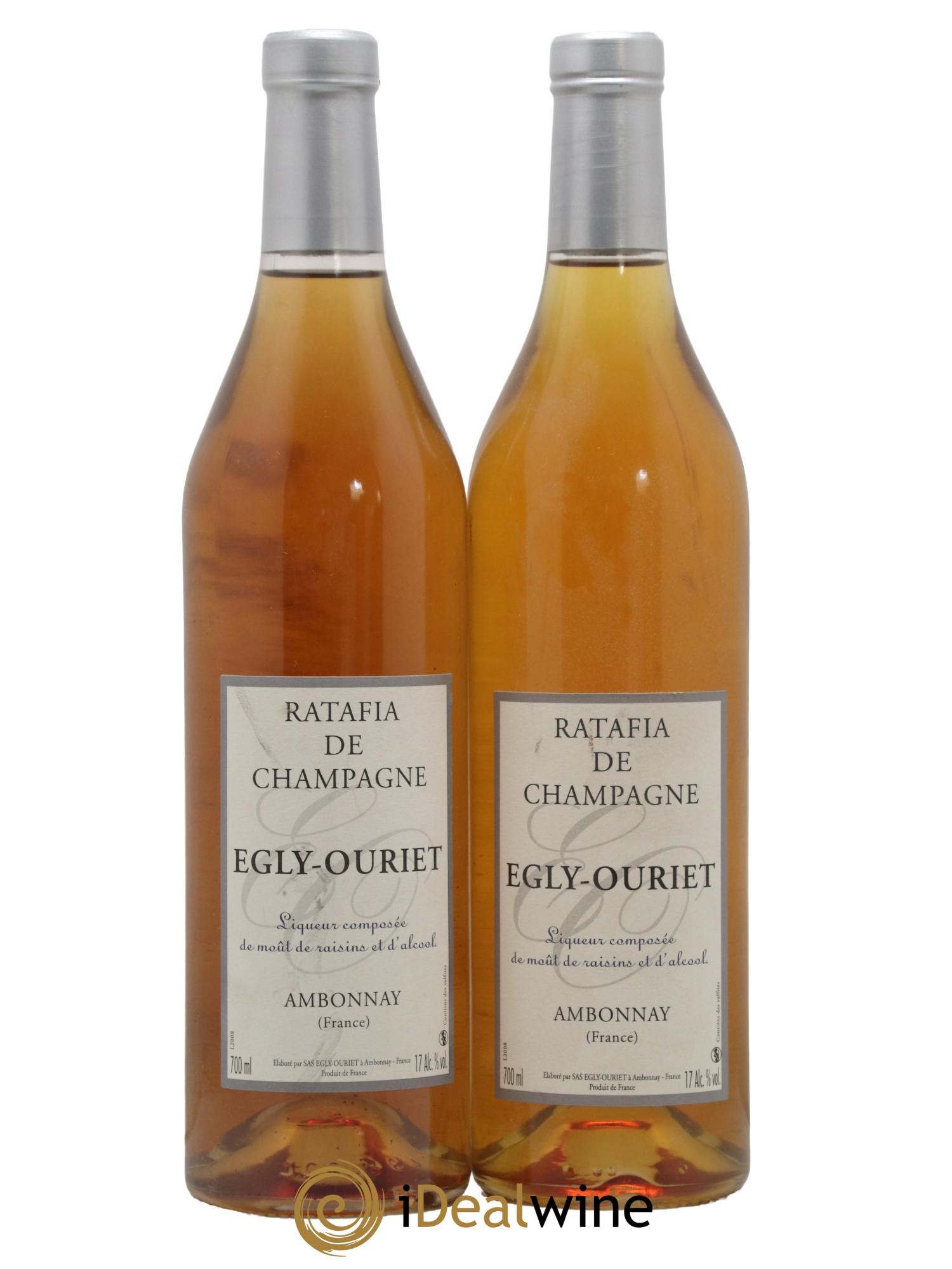 Ratafia Champagne Maison Egly-Ouriet - Lot de 2 bouteilles - 0