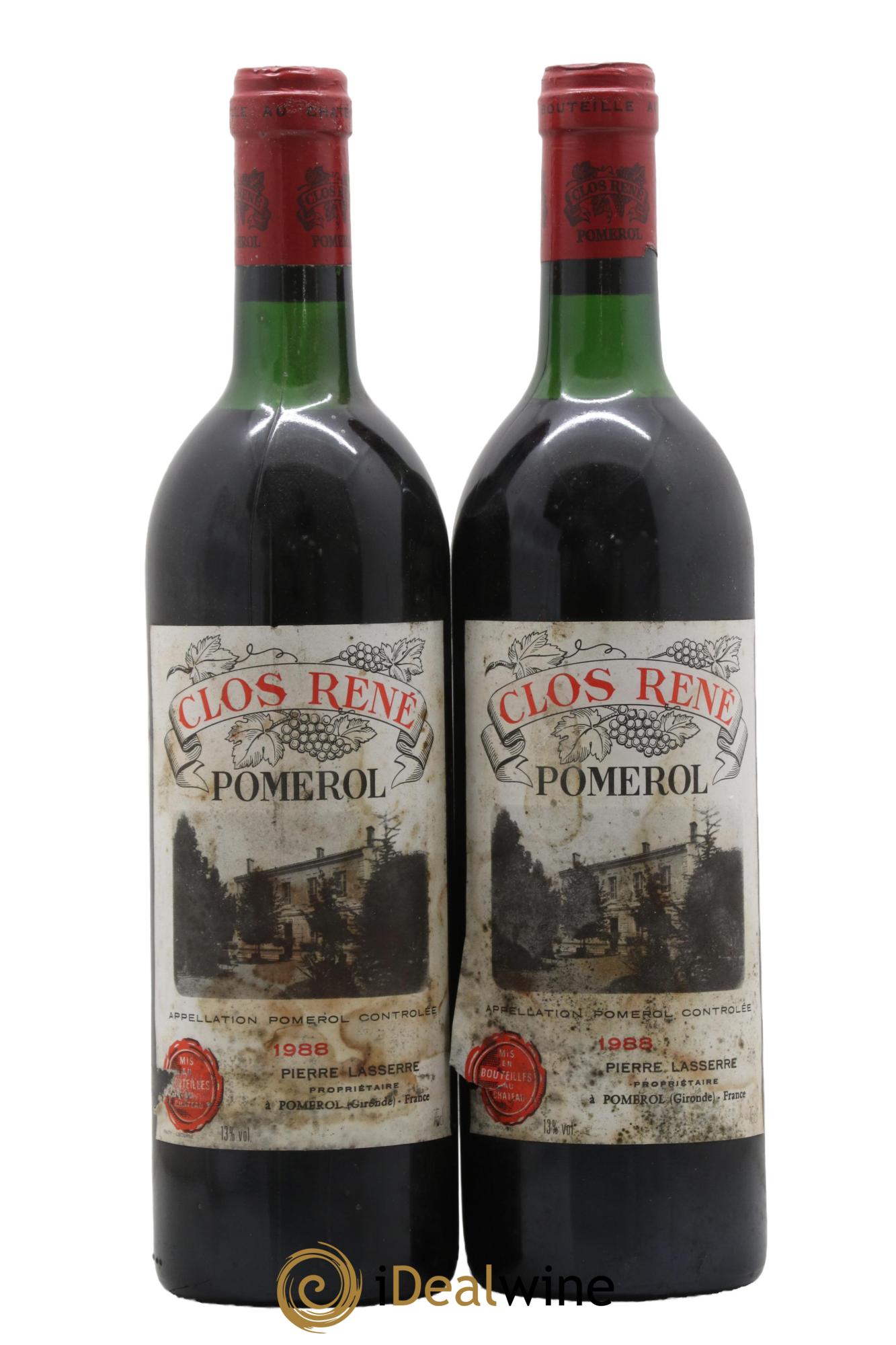 Clos René 1988 - Lot of 2 bottles - 0