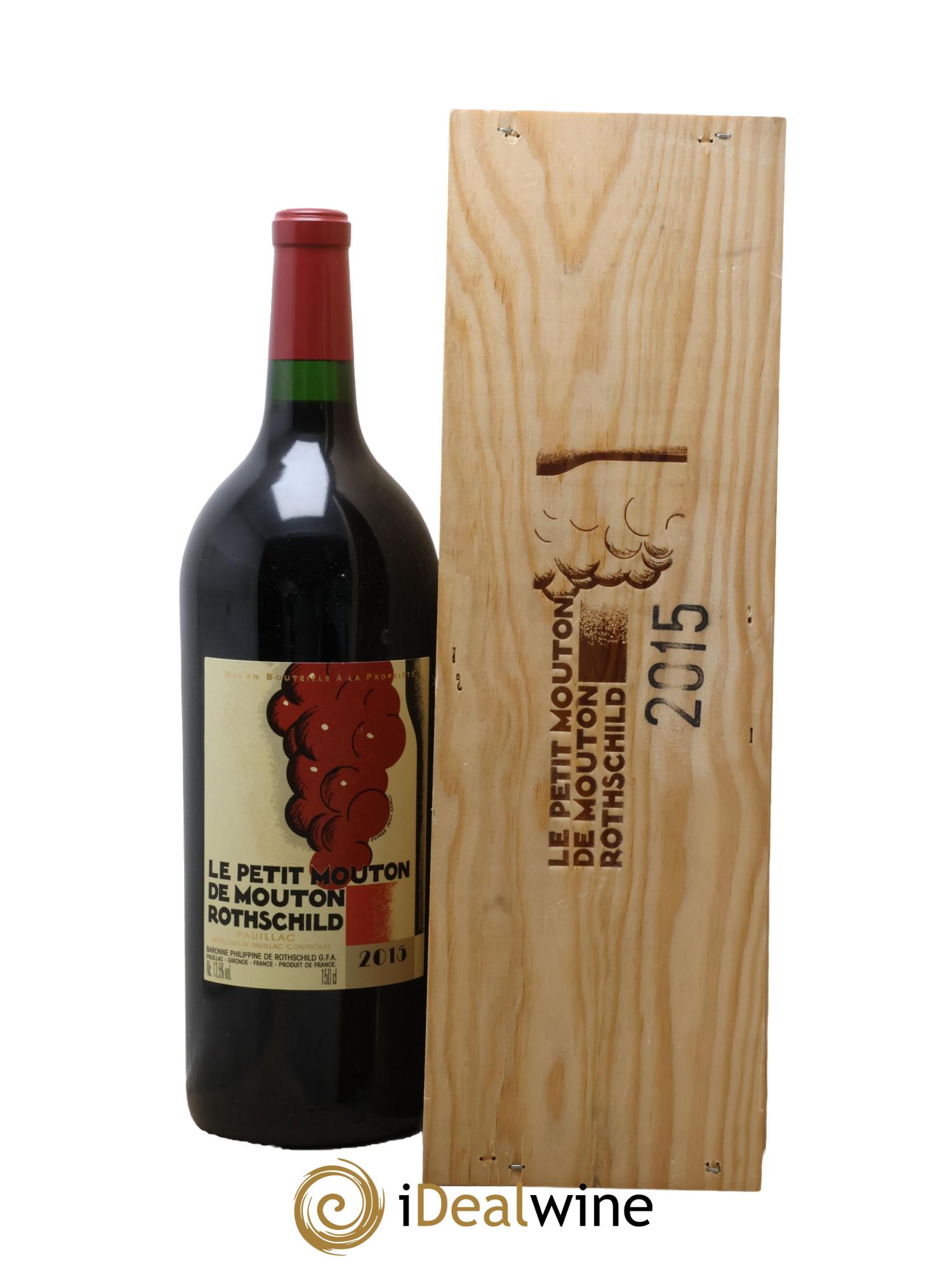 Petit Mouton Second Vin  2015 - Lot de 1 magnum - 1