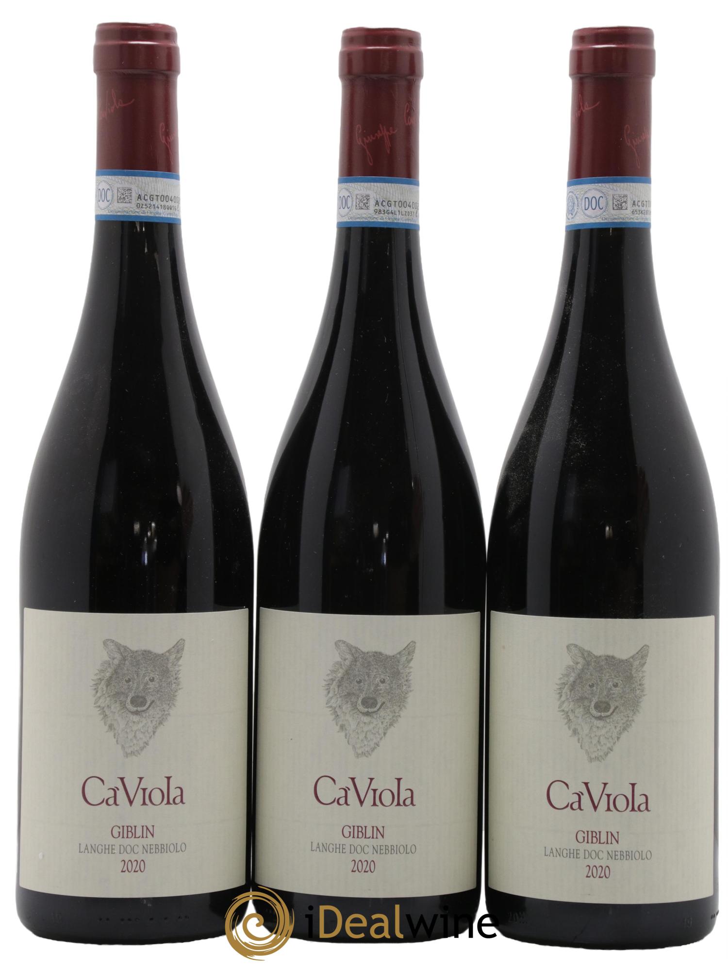 Langhe DOC Nebbiolo Giblin Ca Viola 2020 - Lotto di 3 bottiglie - 0